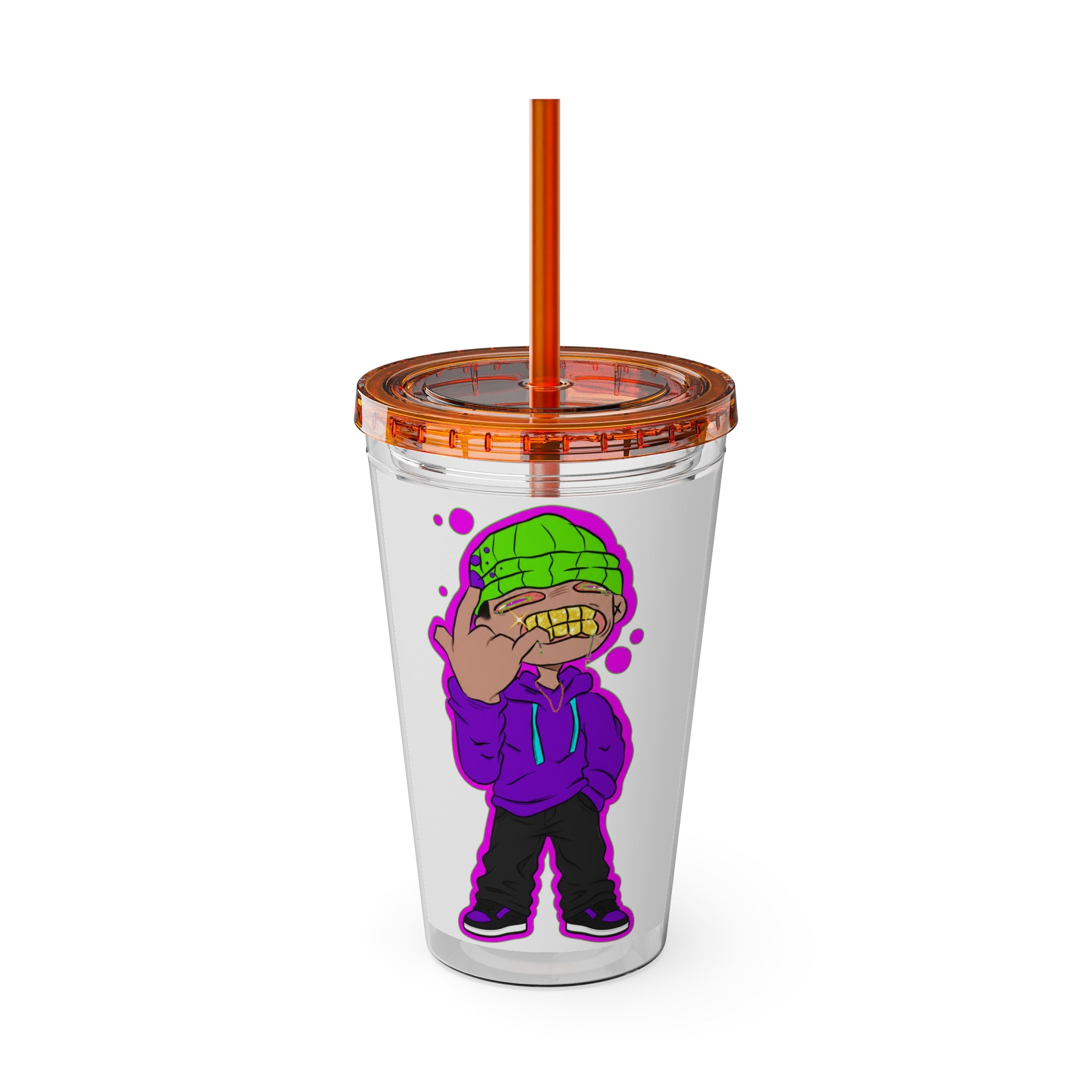 Sunsplash Tumbler with Straw, 16oz
