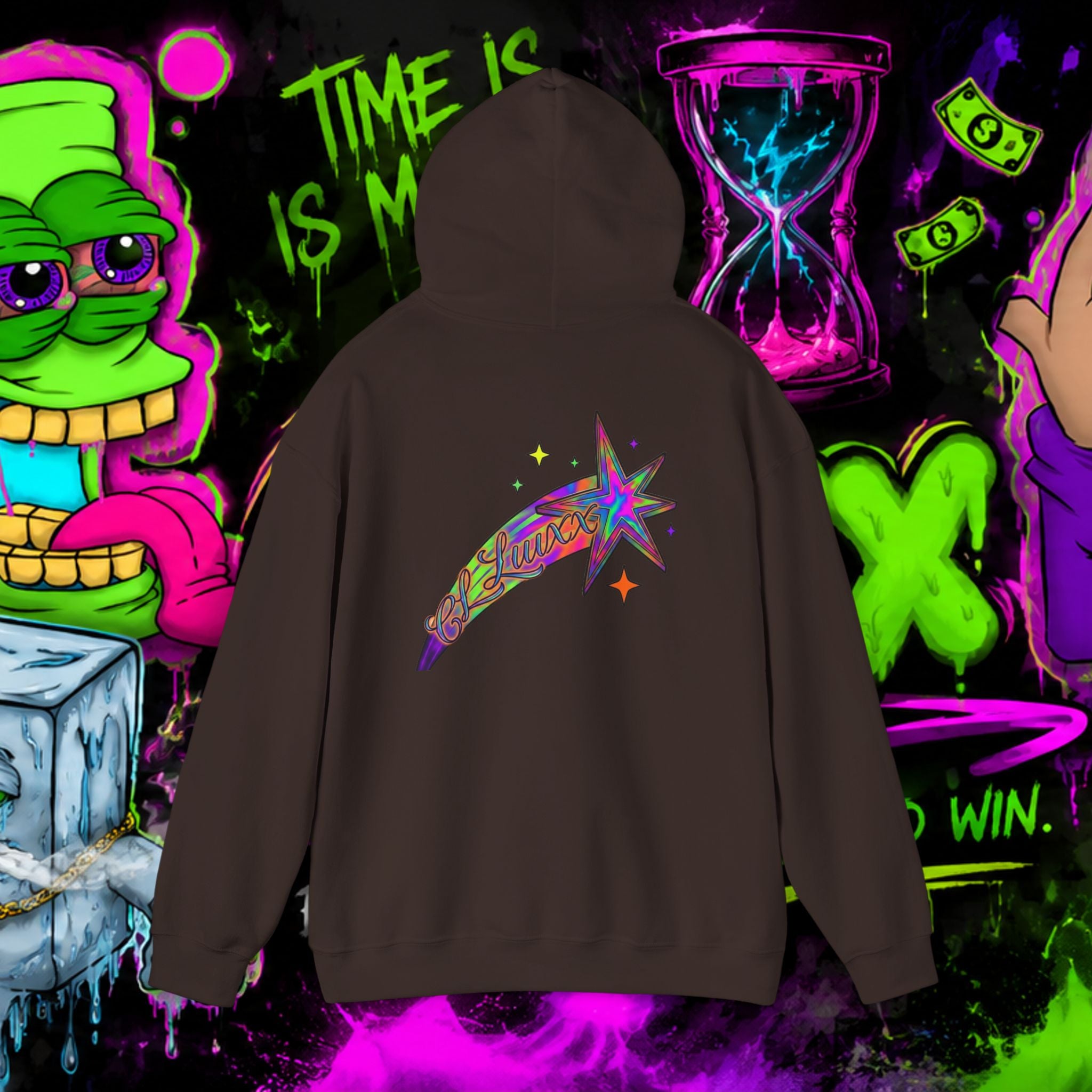 Loyalty Skull Hoodie — CL LUXX Shooting Star Back Graphic