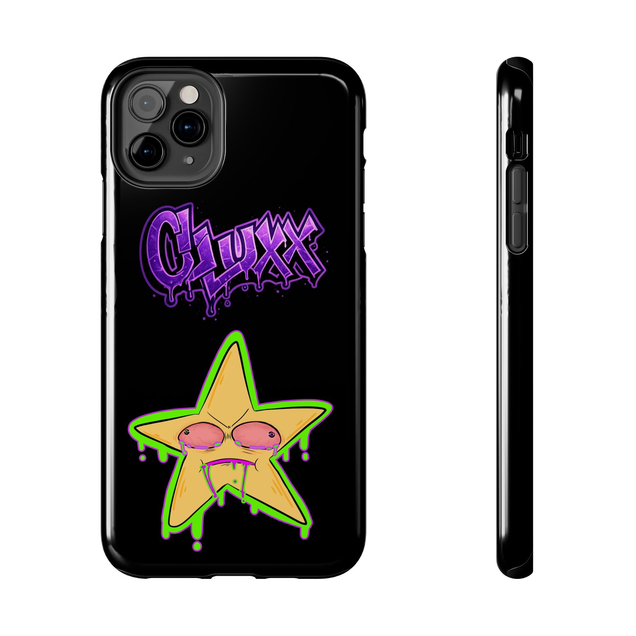 Benny The Star & CLUXX Phone Case,  Black Graphic Phone Case.