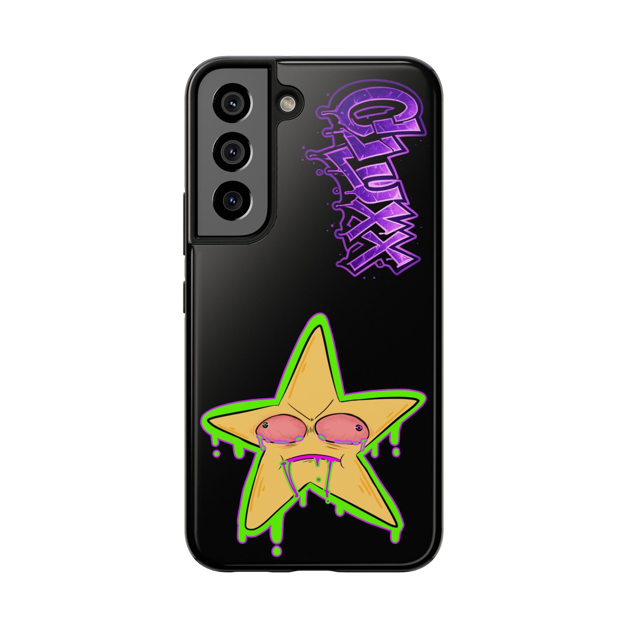 Benny The Star & CLUXX Phone Case,  Black Graphic Phone Case.