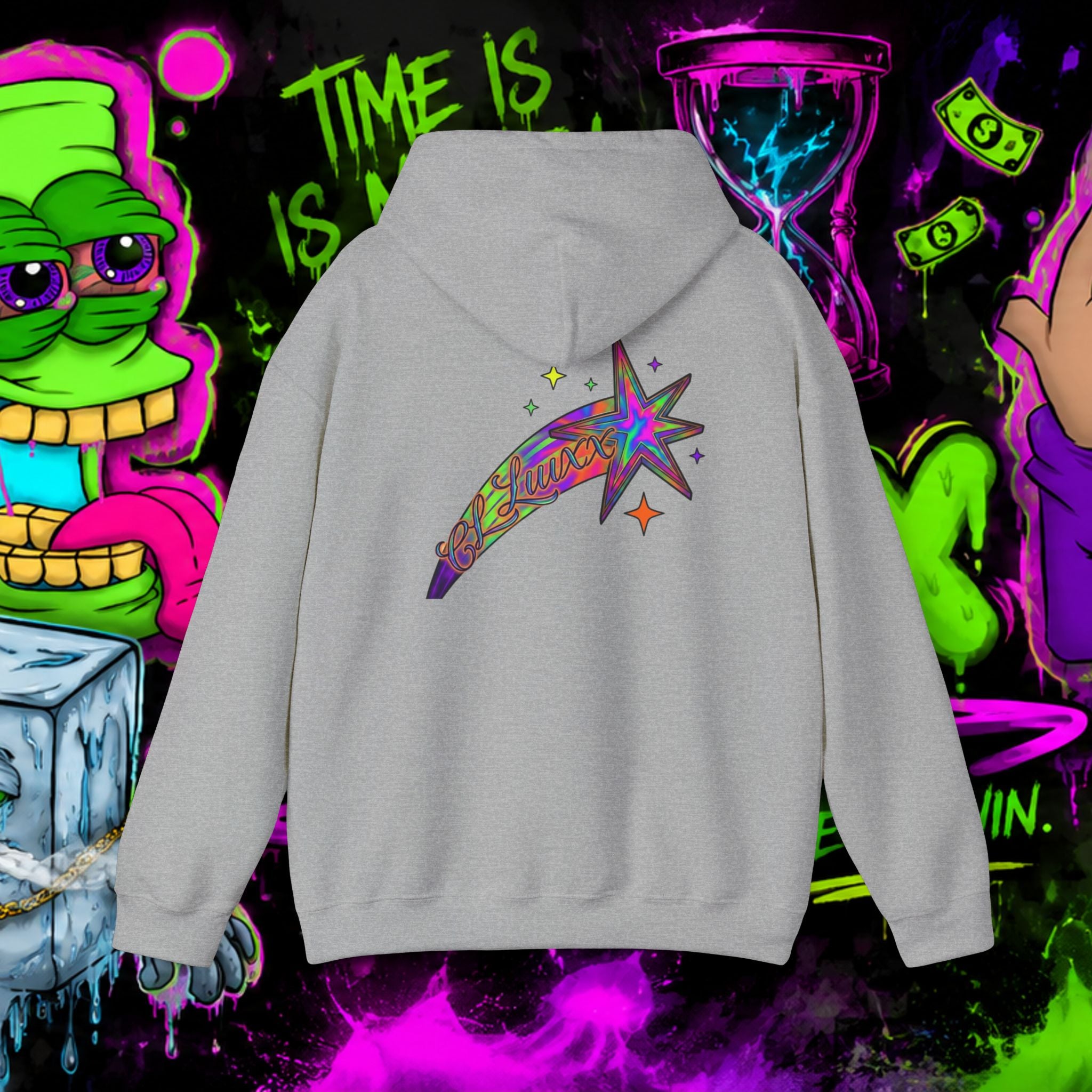 Loyalty Skull Hoodie — CL LUXX Shooting Star Back Graphic