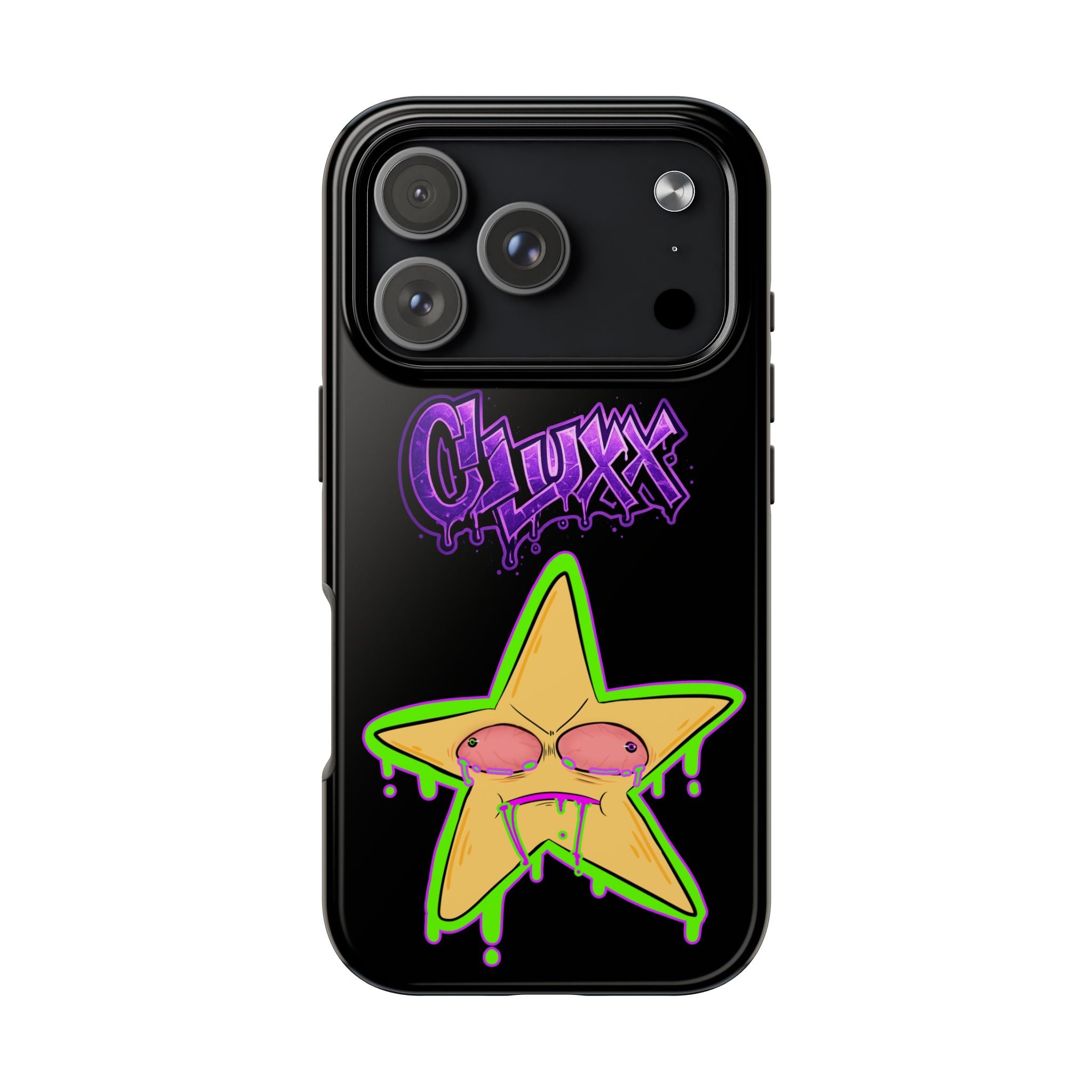Benny The Star & CLUXX Phone Case,  Black Graphic Phone Case.