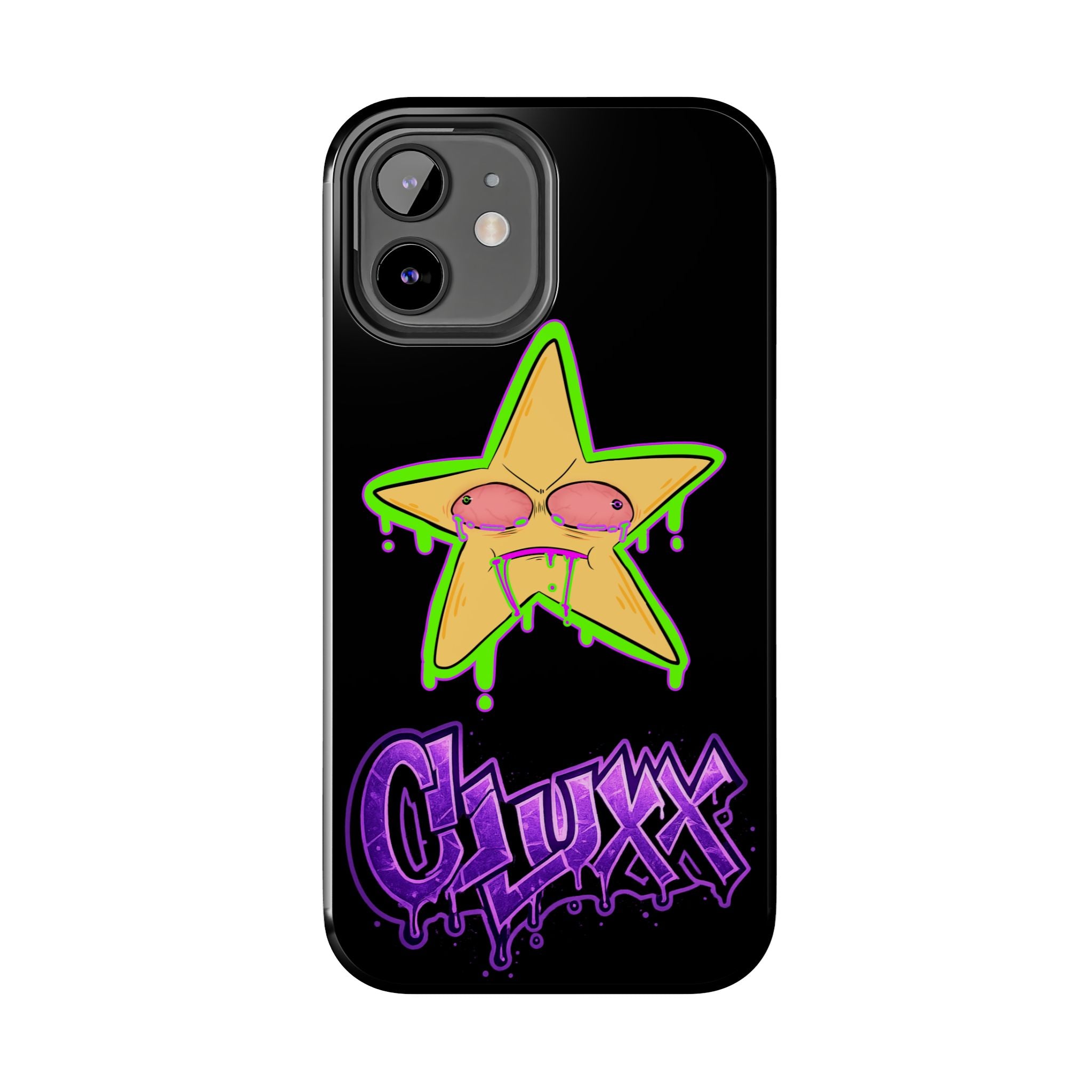 Benny The Star & CLUXX Phone Case,  Black Graphic Phone Case.