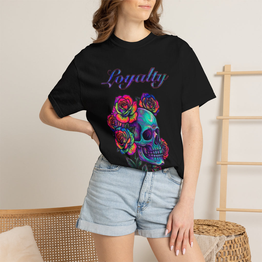 Loyalty Skull T-Shirt — Back Dagger Graphic