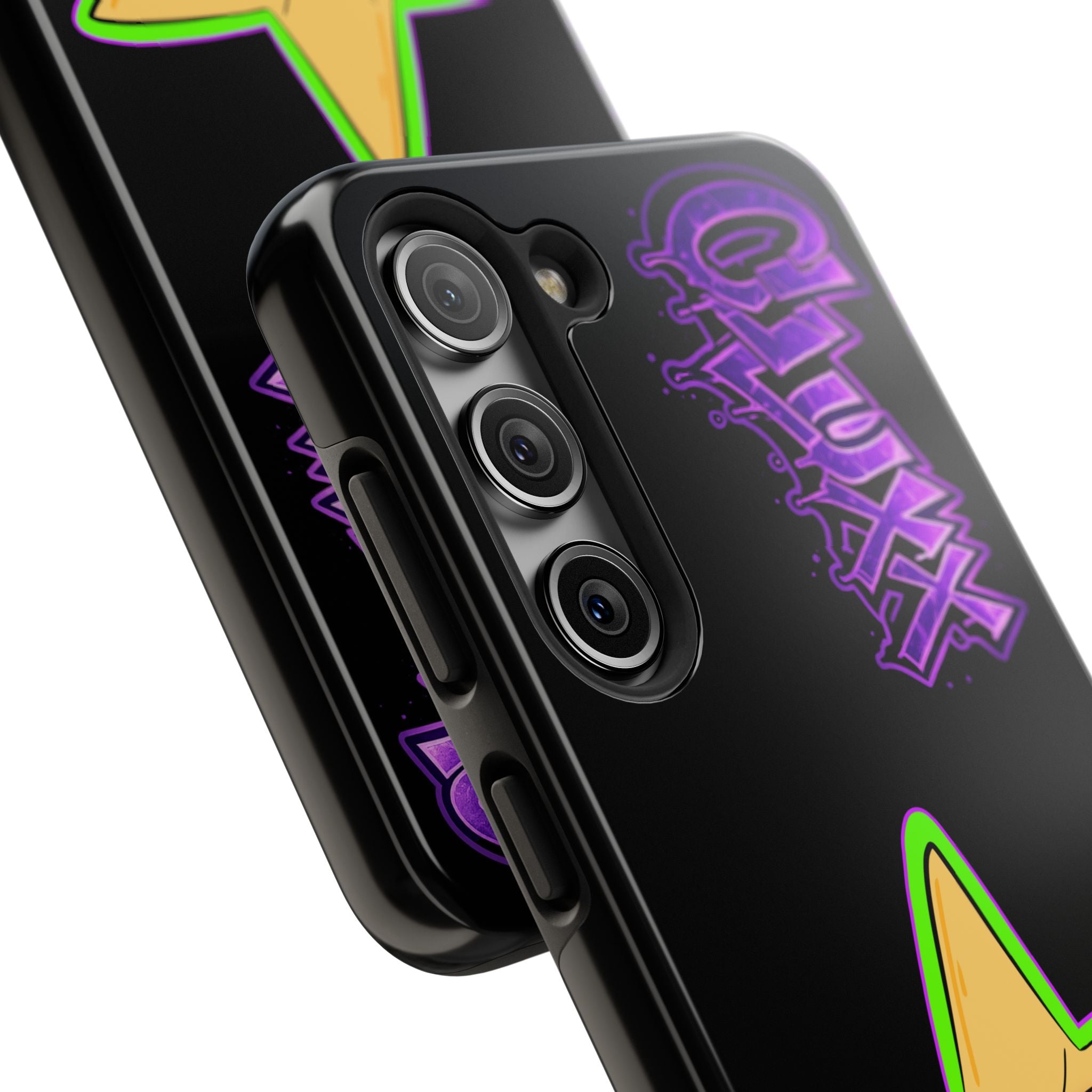 Benny The Star & CLUXX Phone Case,  Black Graphic Phone Case.
