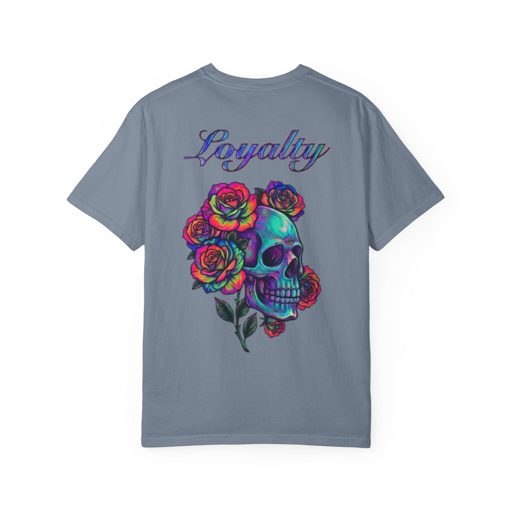 Mystic Lantern & Loyalty Skull Tee | Heavyweight Garment-Dyed Graphic T-Shirt