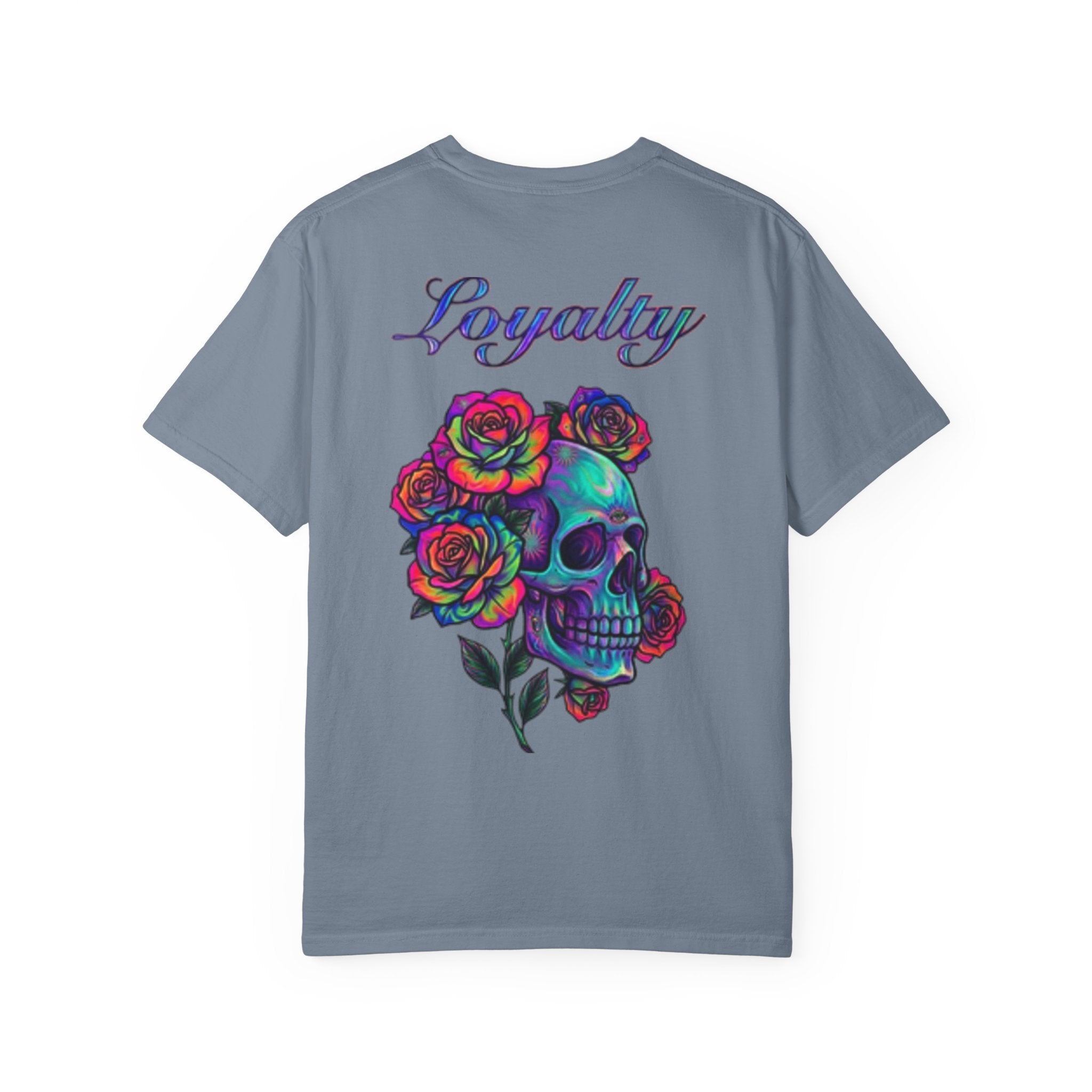Mystic Lantern & Loyalty Skull Tee | Heavyweight Garment-Dyed Graphic T-Shirt