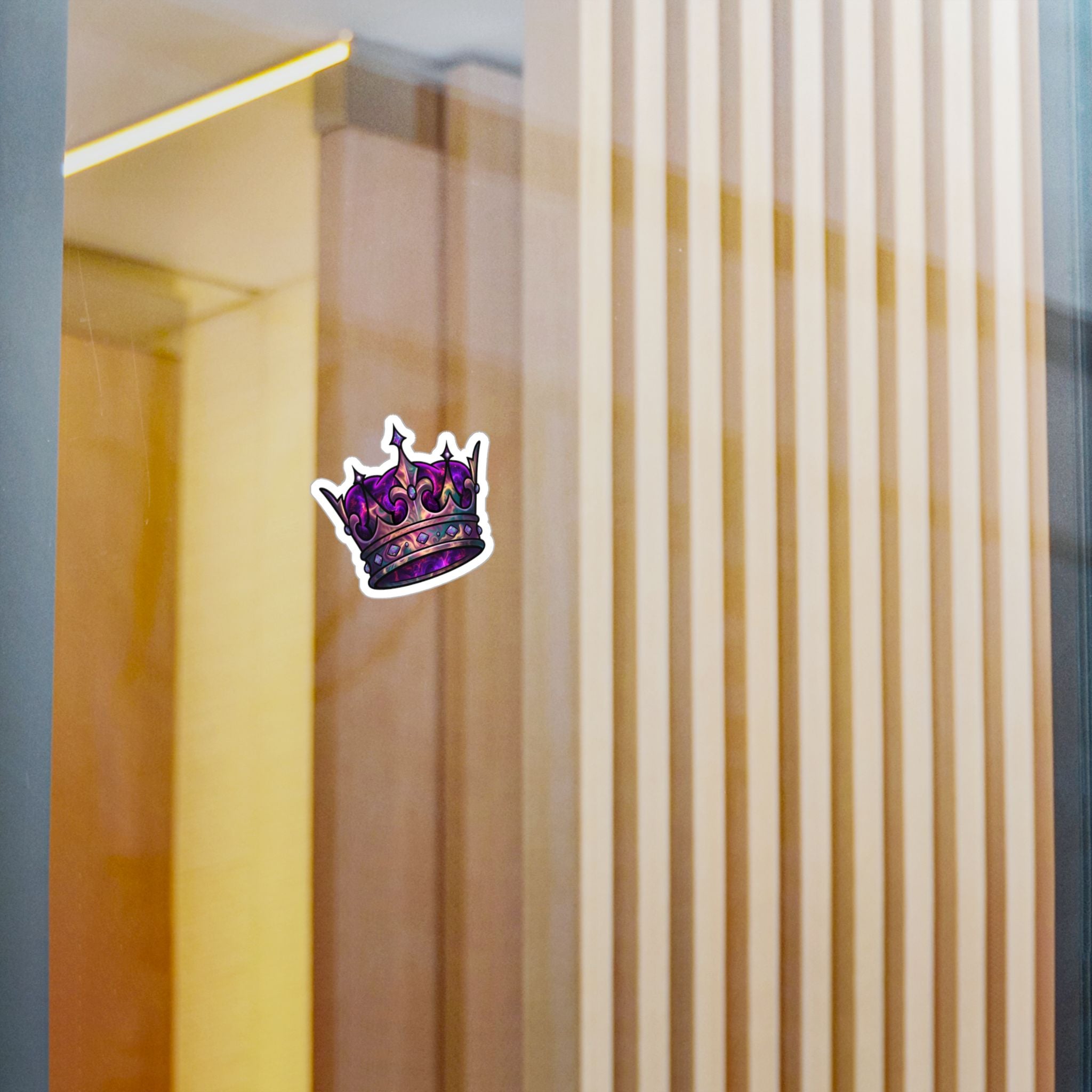 Galaxy Crown Kiss-Cut Vinyl Sticker