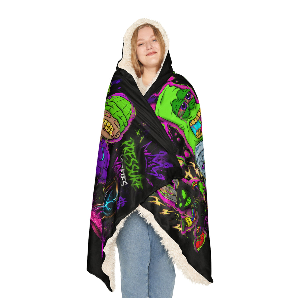 CL LUXX Time Is Money Hooded Blanket