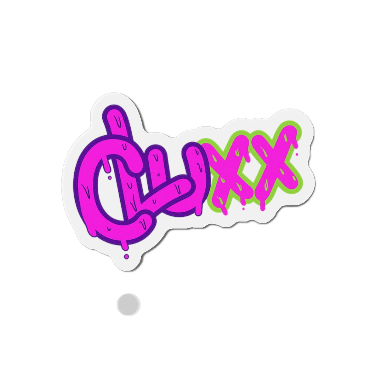 CLUXX Die-Cut Magnet | Neon Tag Logo