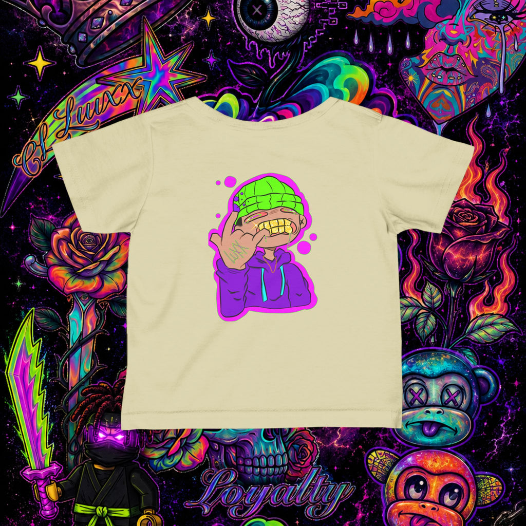 Neon Ninja Infant Tee | Cartoon Graphic Baby T-Shirt