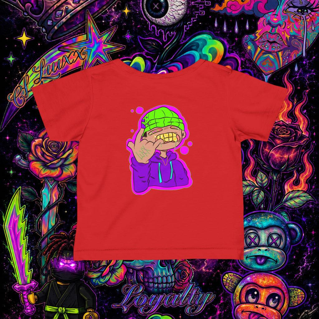 Neon Ninja Infant Tee | Cartoon Graphic Baby T-Shirt