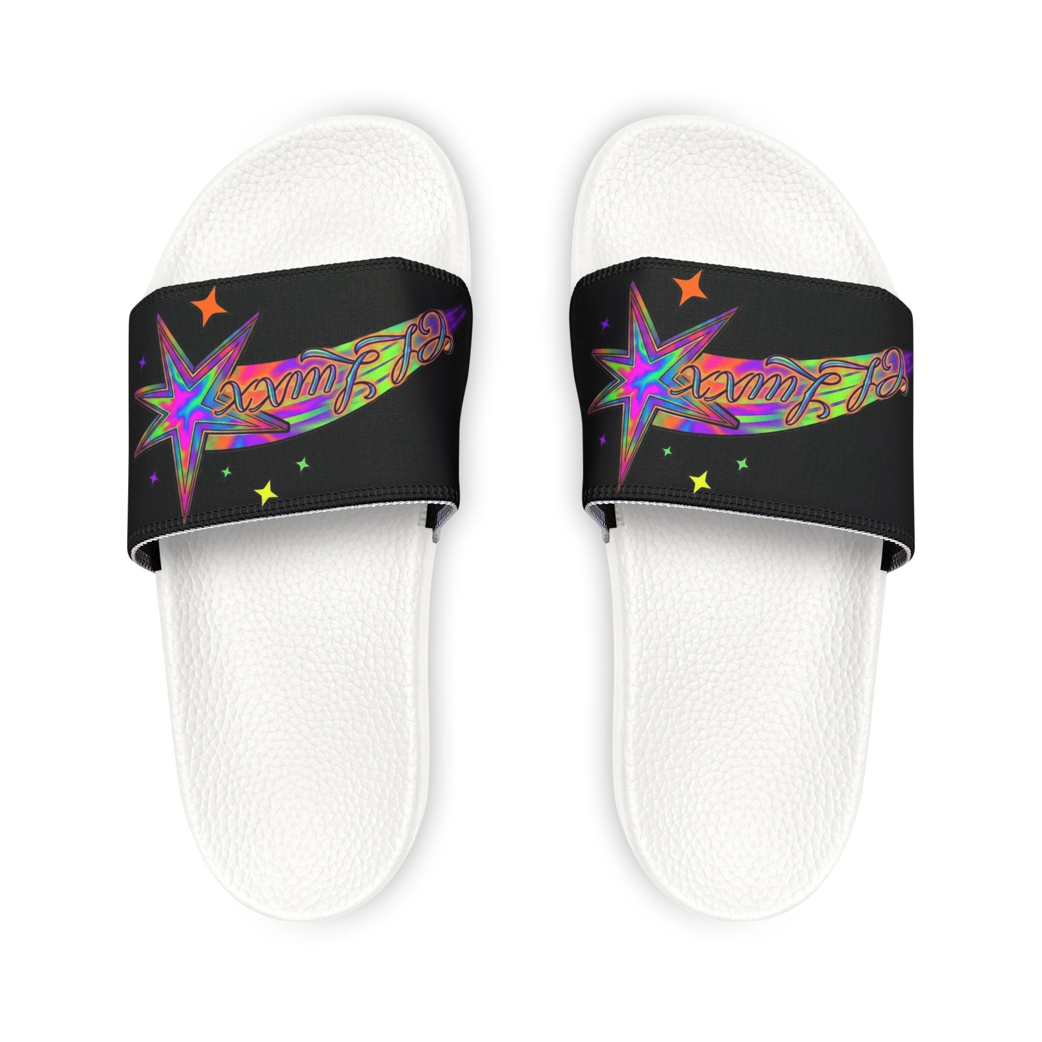 CL LUXX Cosmic Star Slide Sandals | Removable Strap Comfort Slide