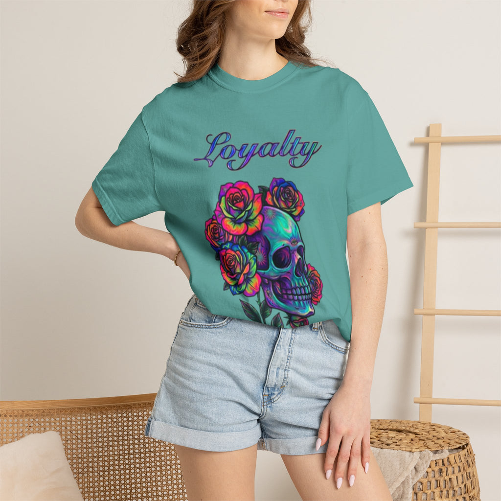 Loyalty Skull T-Shirt — Back Dagger Graphic