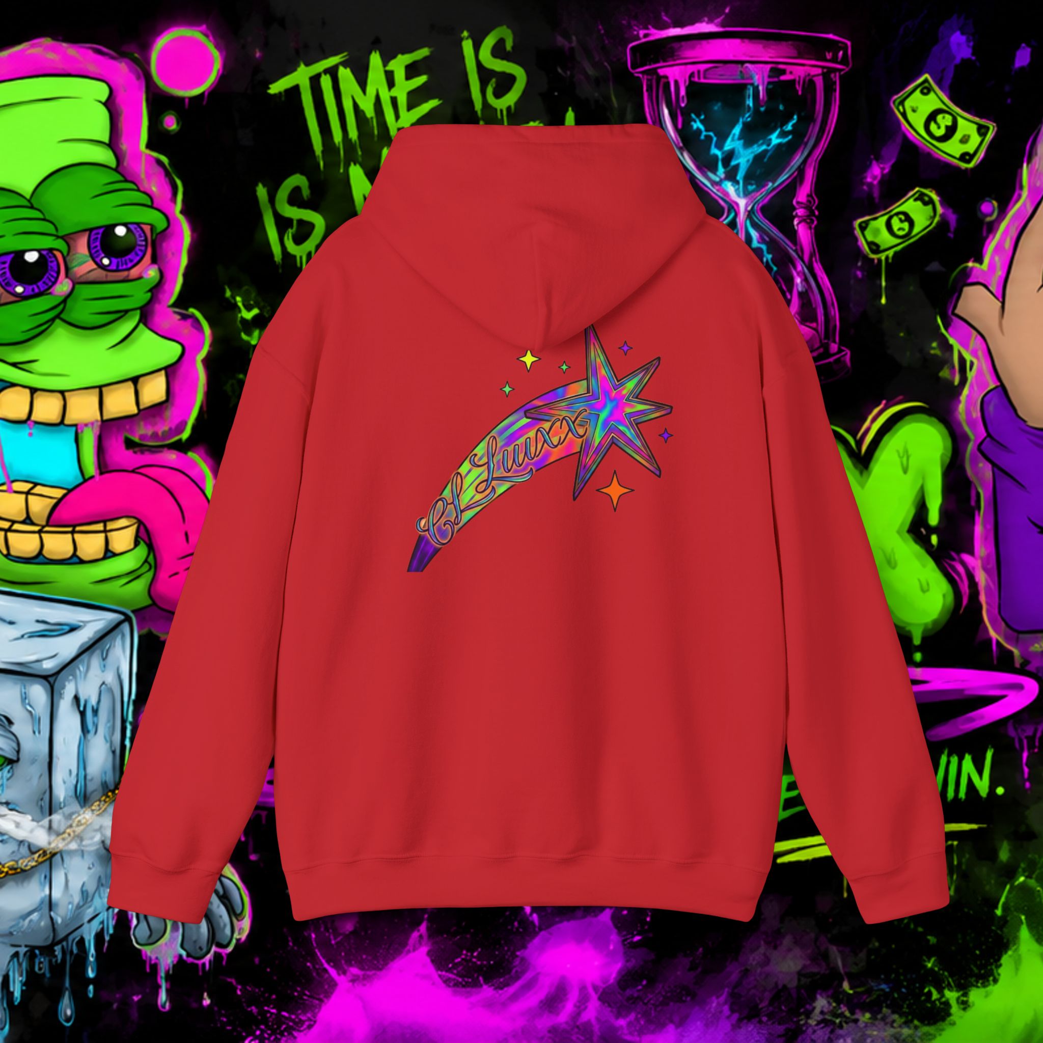 Loyalty Skull Hoodie — CL LUXX Shooting Star Back Graphic