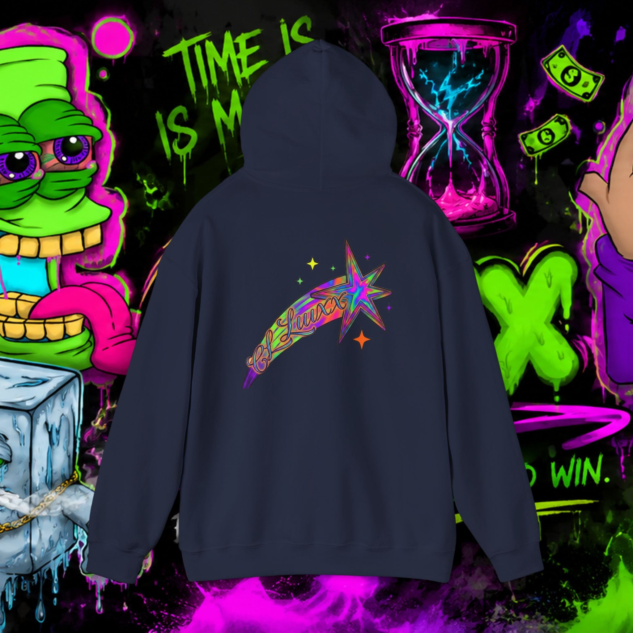Loyalty Skull Hoodie — CL LUXX Shooting Star Back Graphic