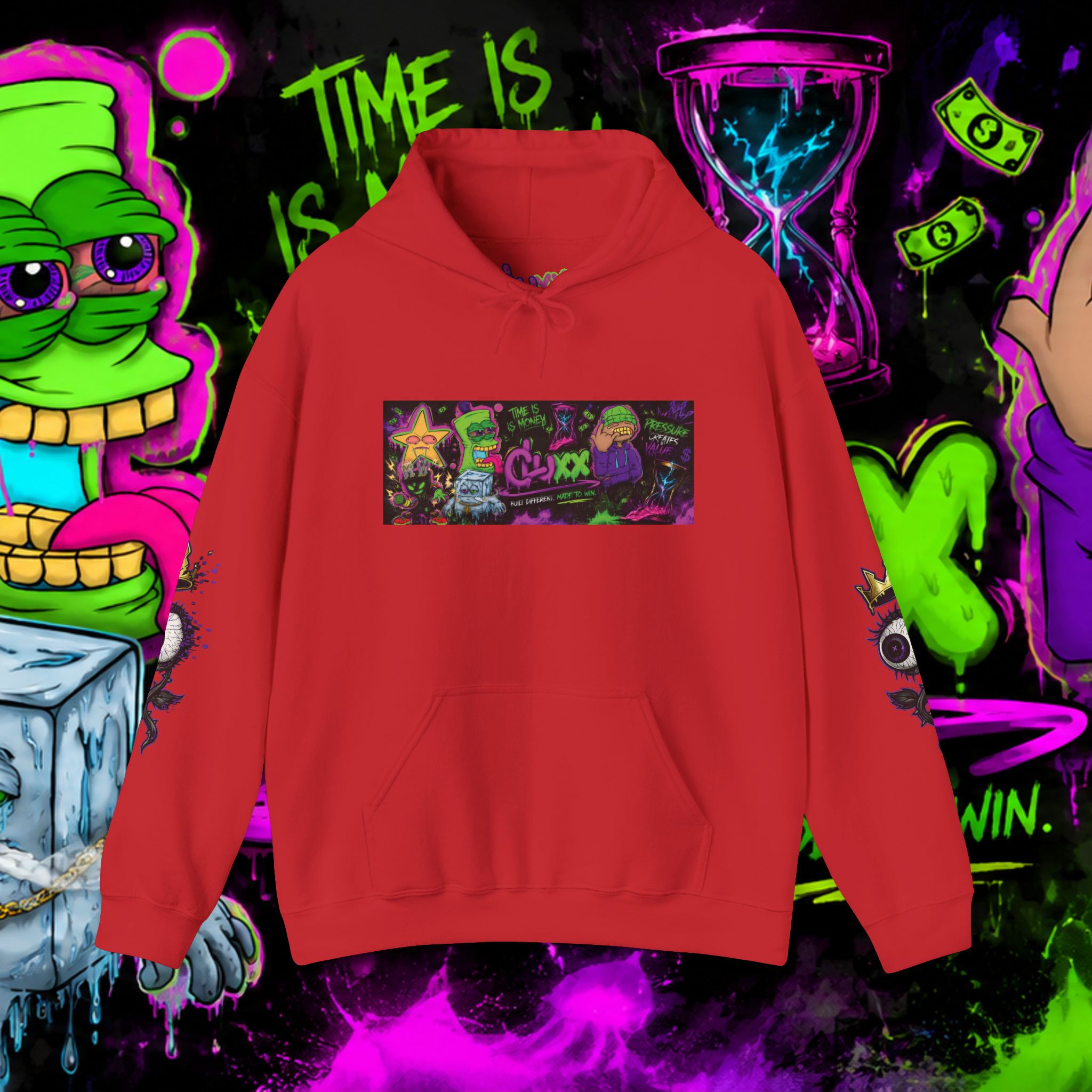 CL LUXX See Beyond The Glitch Graphic Streetwear Hoodie