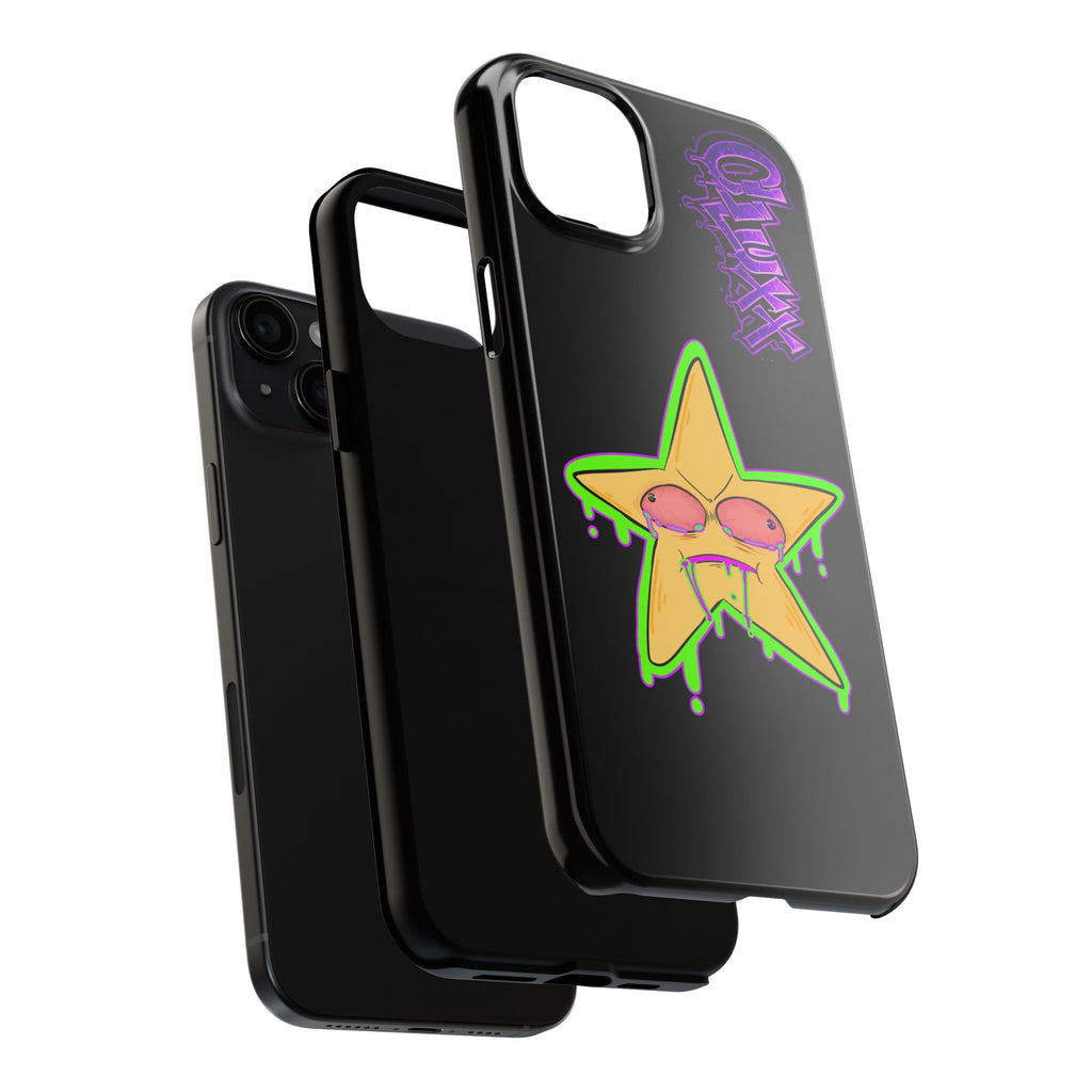 Benny The Star & CLUXX Phone Case,  Black Graphic Phone Case.