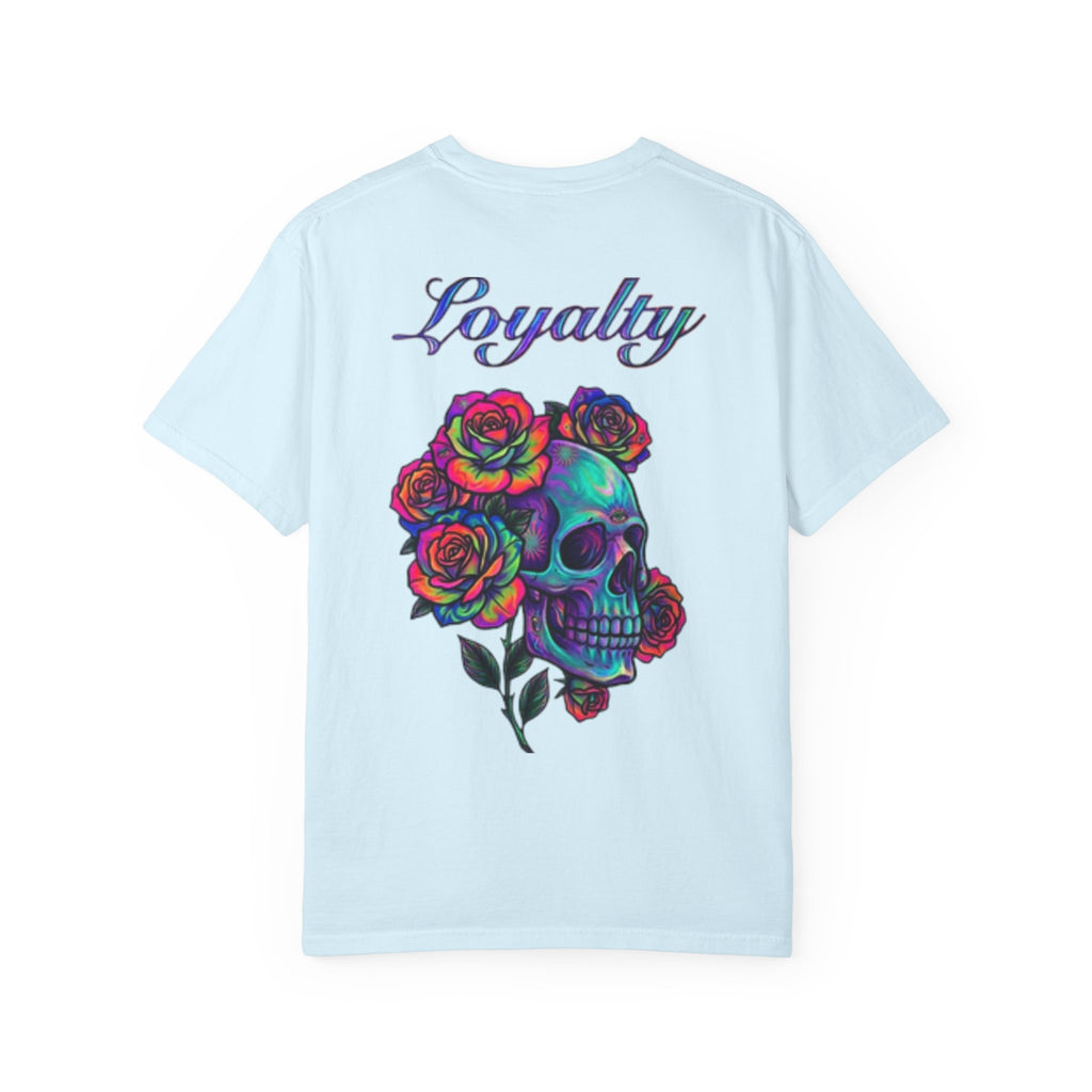 Mystic Lantern & Loyalty Skull Tee | Heavyweight Garment-Dyed Graphic T-Shirt