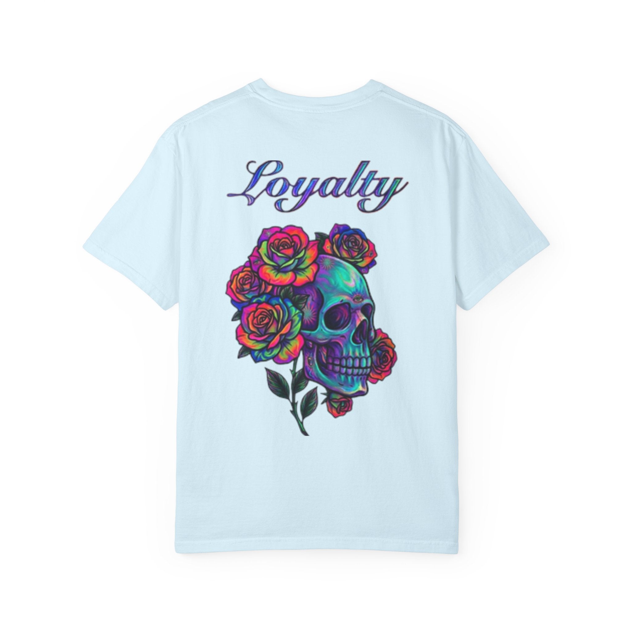 Mystic Lantern & Loyalty Skull Tee | Heavyweight Garment-Dyed Graphic T-Shirt