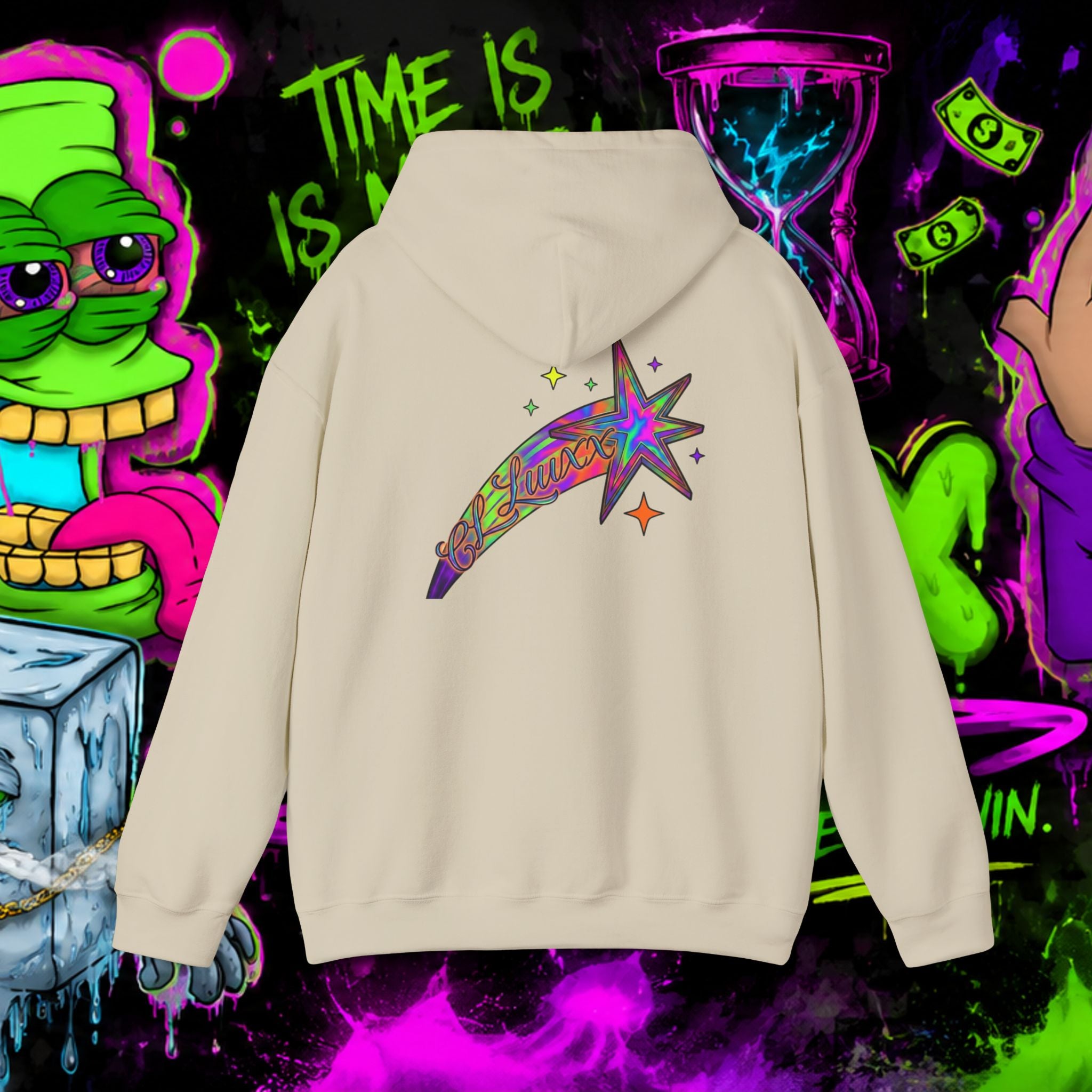 Loyalty Skull Hoodie — CL LUXX Shooting Star Back Graphic