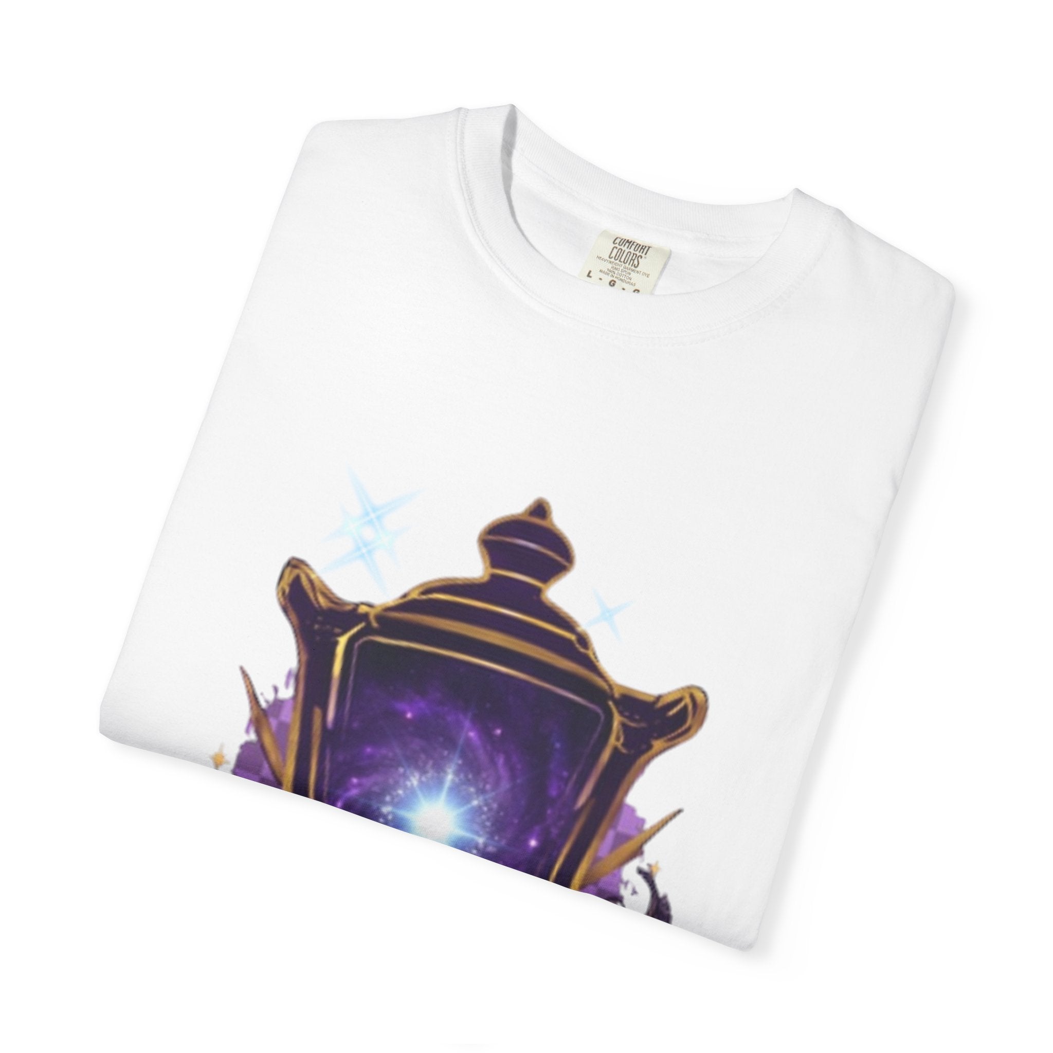 Mystic Lantern & Loyalty Skull Tee | Heavyweight Garment-Dyed Graphic T-Shirt