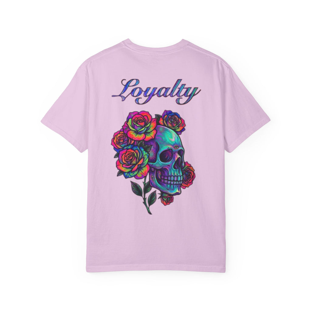 Mystic Lantern & Loyalty Skull Tee | Heavyweight Garment-Dyed Graphic T-Shirt