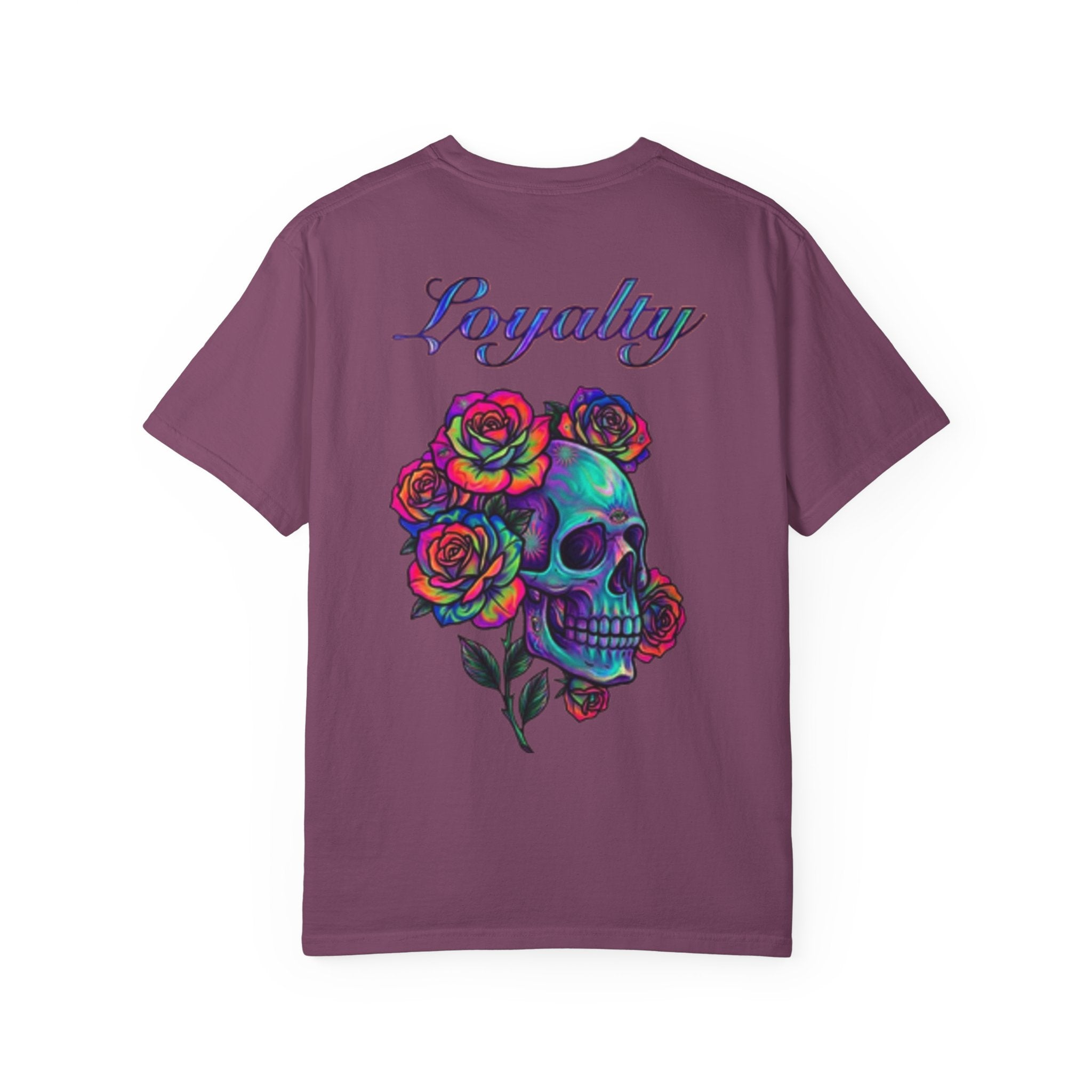 Mystic Lantern & Loyalty Skull Tee | Heavyweight Garment-Dyed Graphic T-Shirt