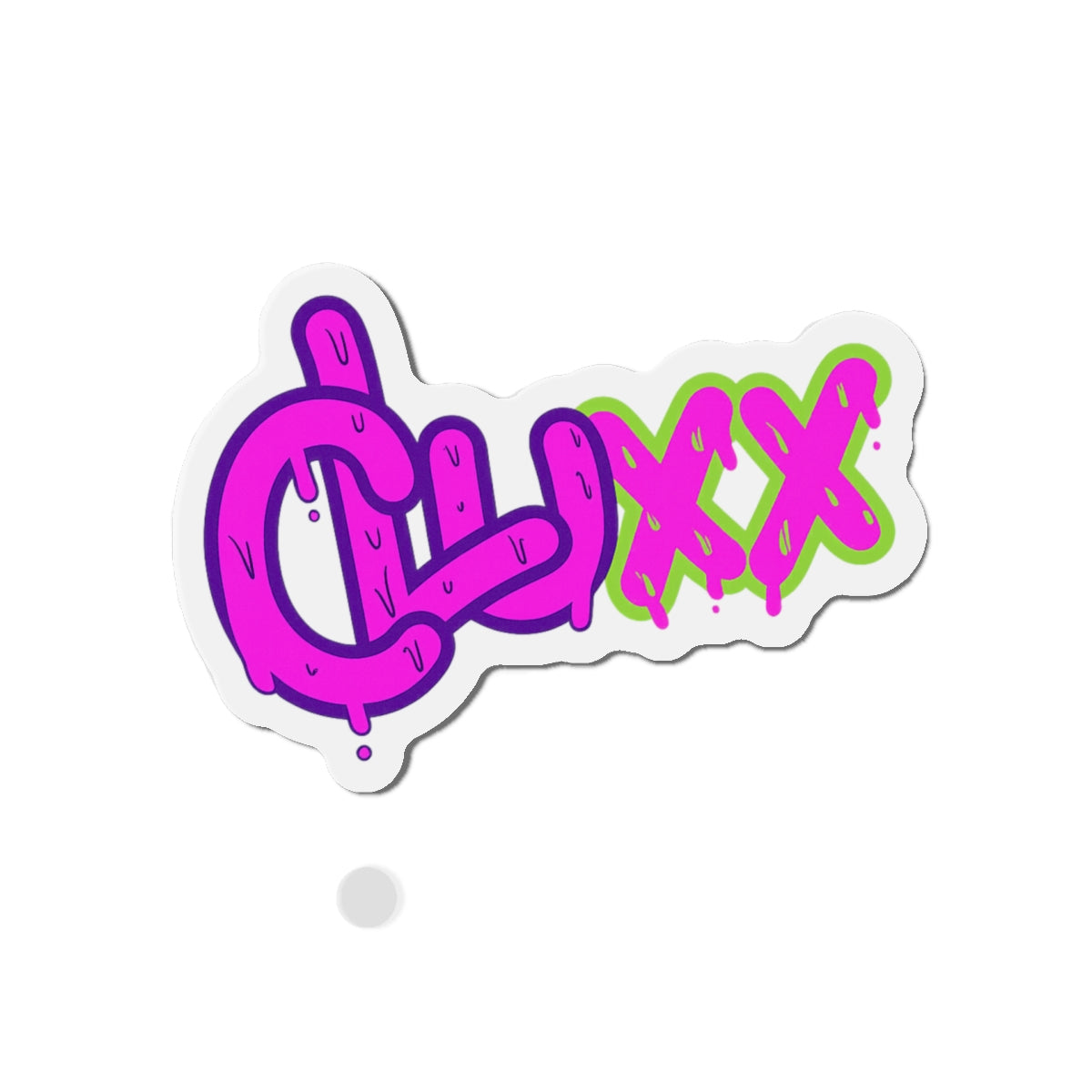 CLUXX Die-Cut Magnet | Neon Tag Logo