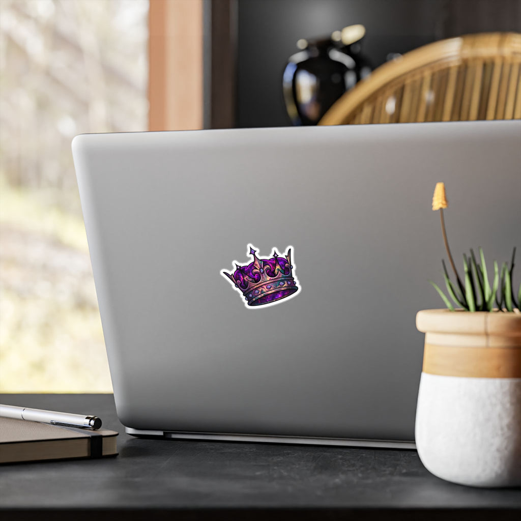 Galaxy Crown Kiss-Cut Vinyl Sticker