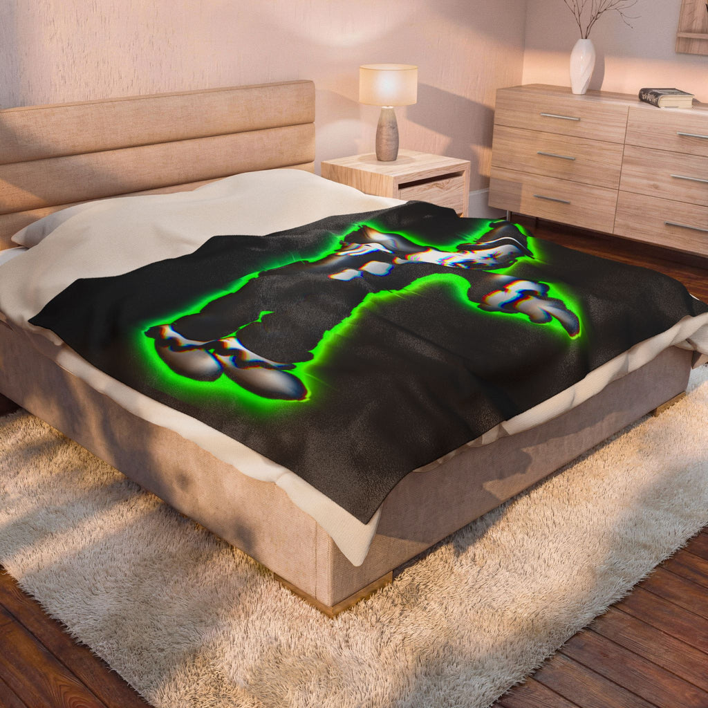 Glitch Velveteen Blanket | Damaged File Edition