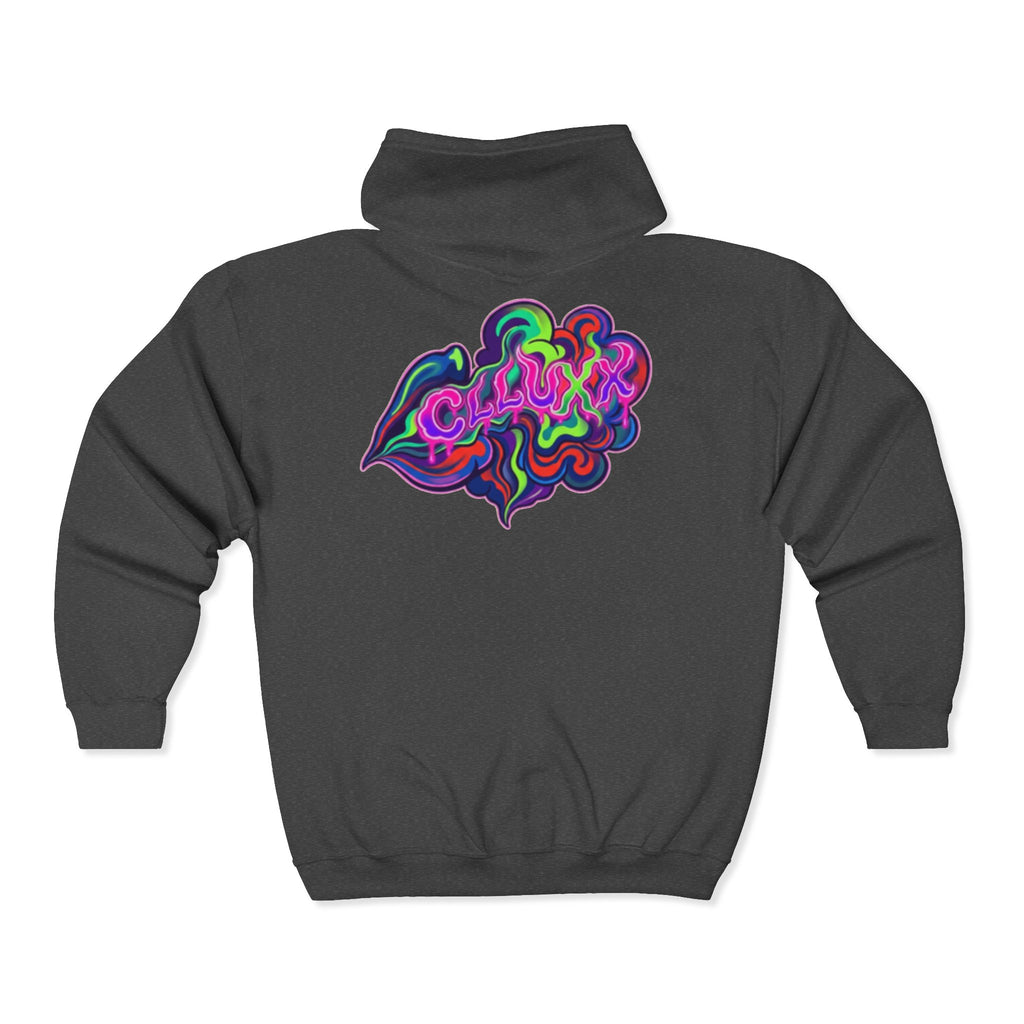Split Heart Zip Hoodie – CL LUXX Graphic Streetwear