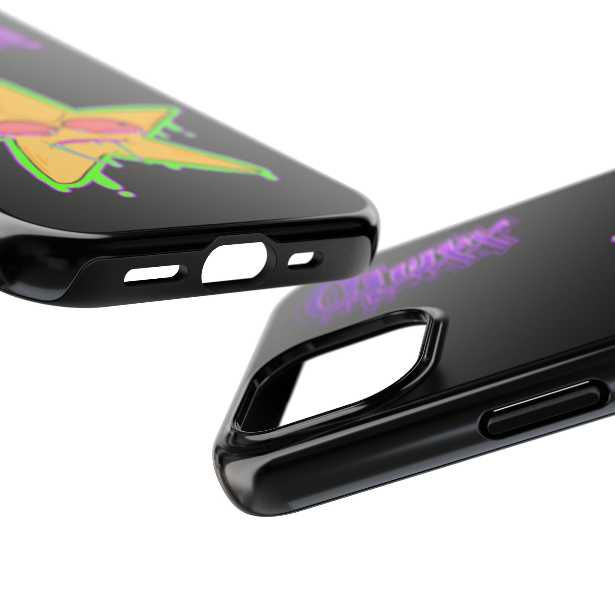 Benny The Star & CLUXX Phone Case,  Black Graphic Phone Case.