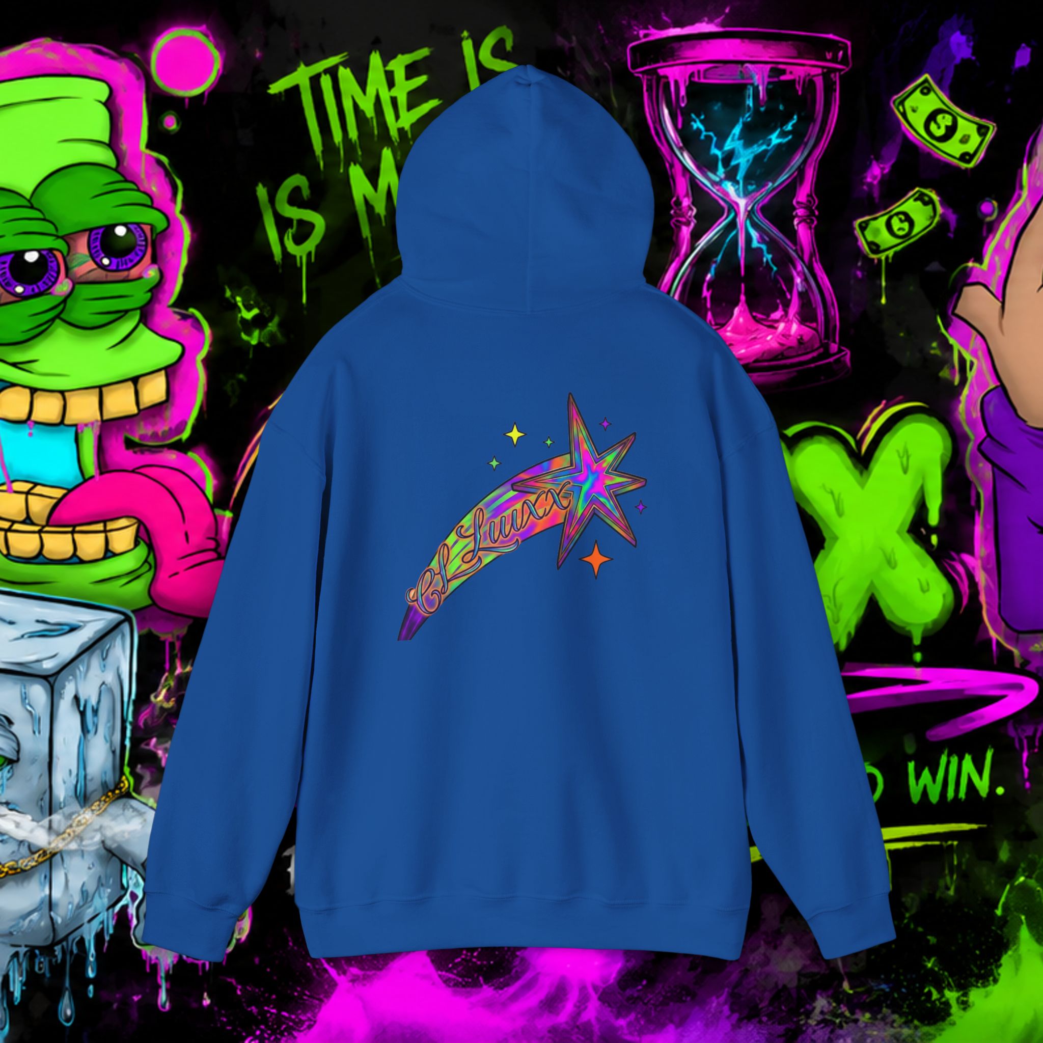 Loyalty Skull Hoodie — CL LUXX Shooting Star Back Graphic