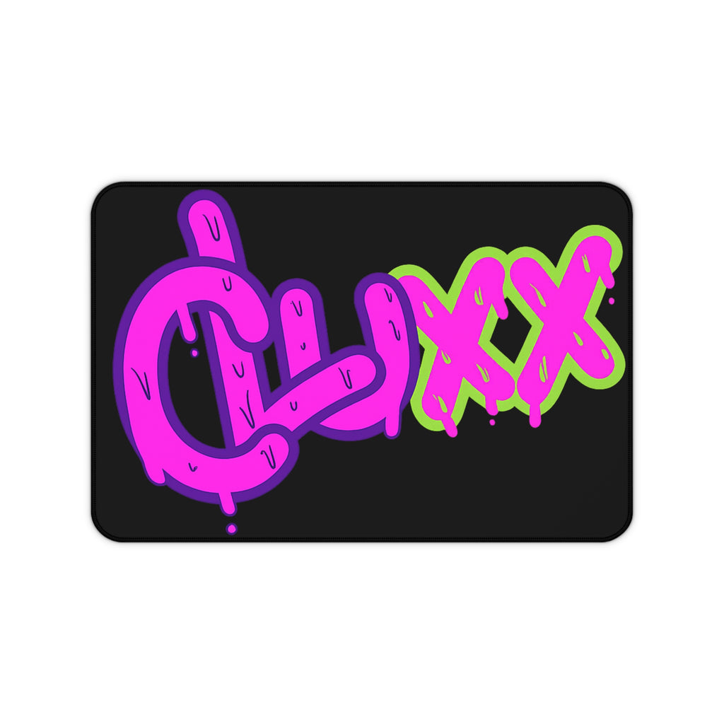 CLUXX Desk Mat | Neon Tag Edition