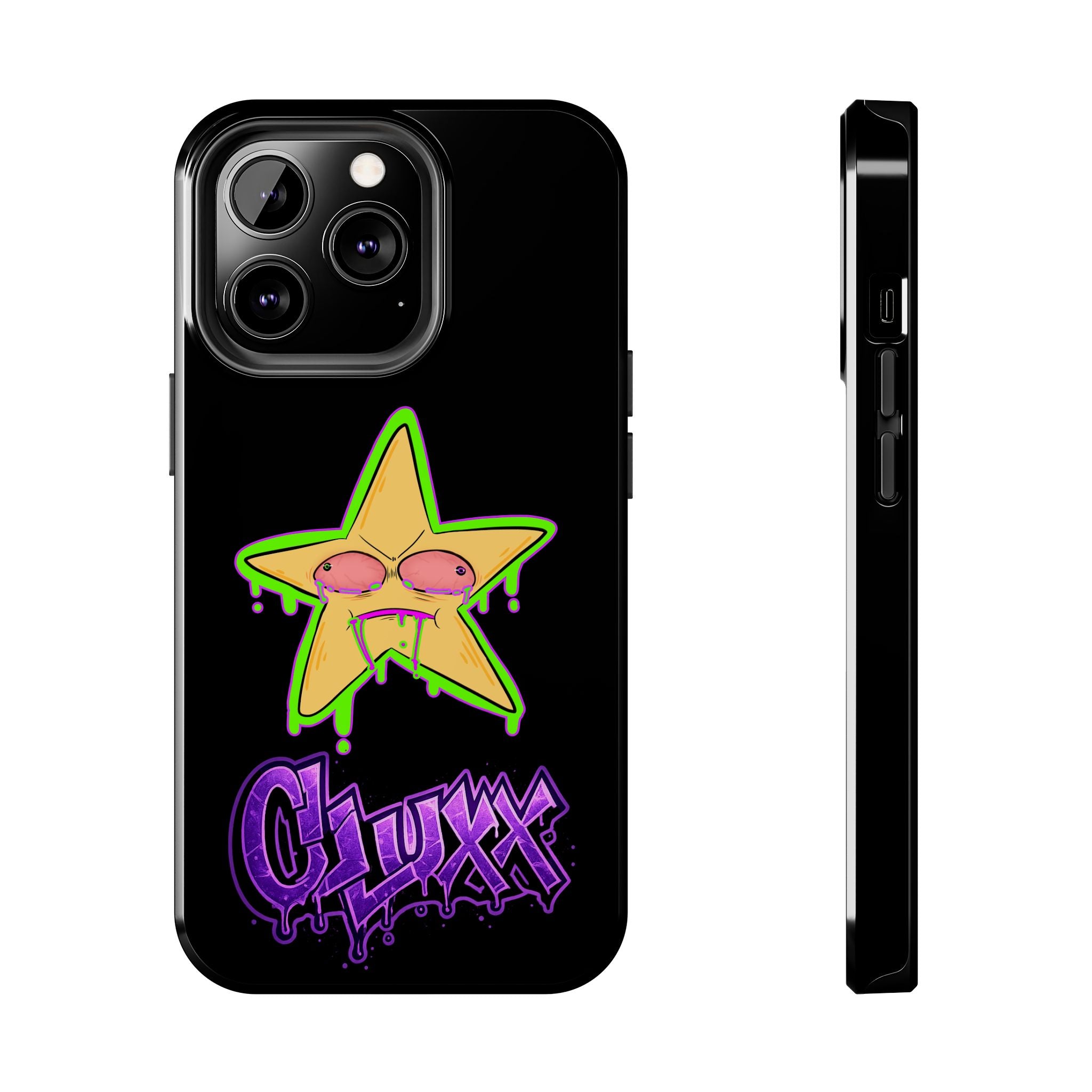 Benny The Star & CLUXX Phone Case,  Black Graphic Phone Case.