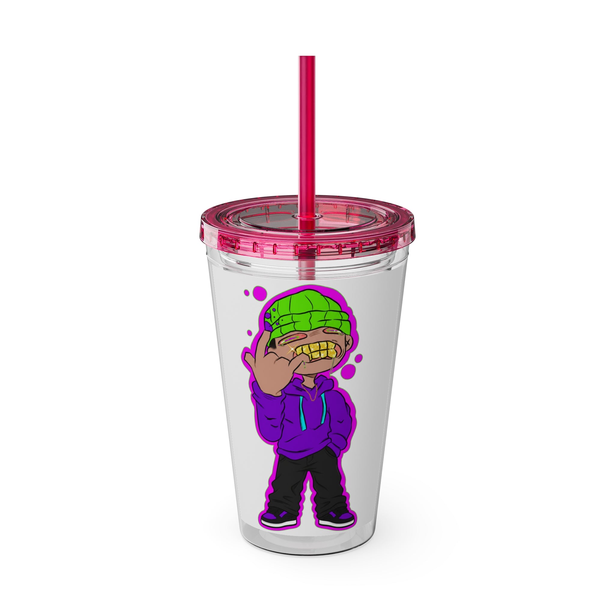 Sunsplash Tumbler with Straw, 16oz