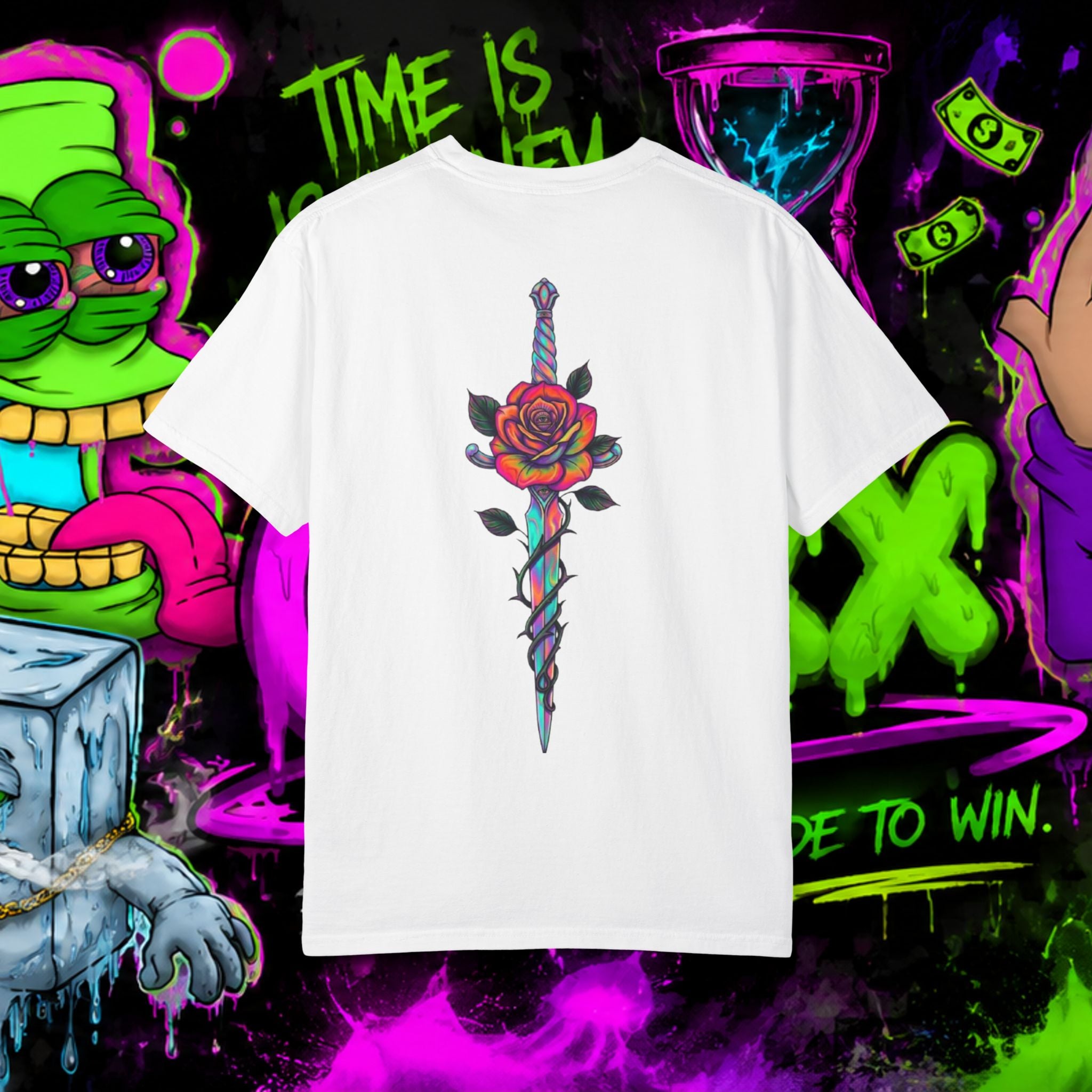 Loyalty Skull T-Shirt — Back Dagger Graphic
