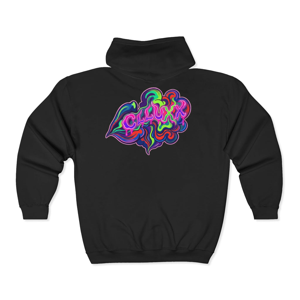 Split Heart Zip Hoodie – CL LUXX Graphic Streetwear