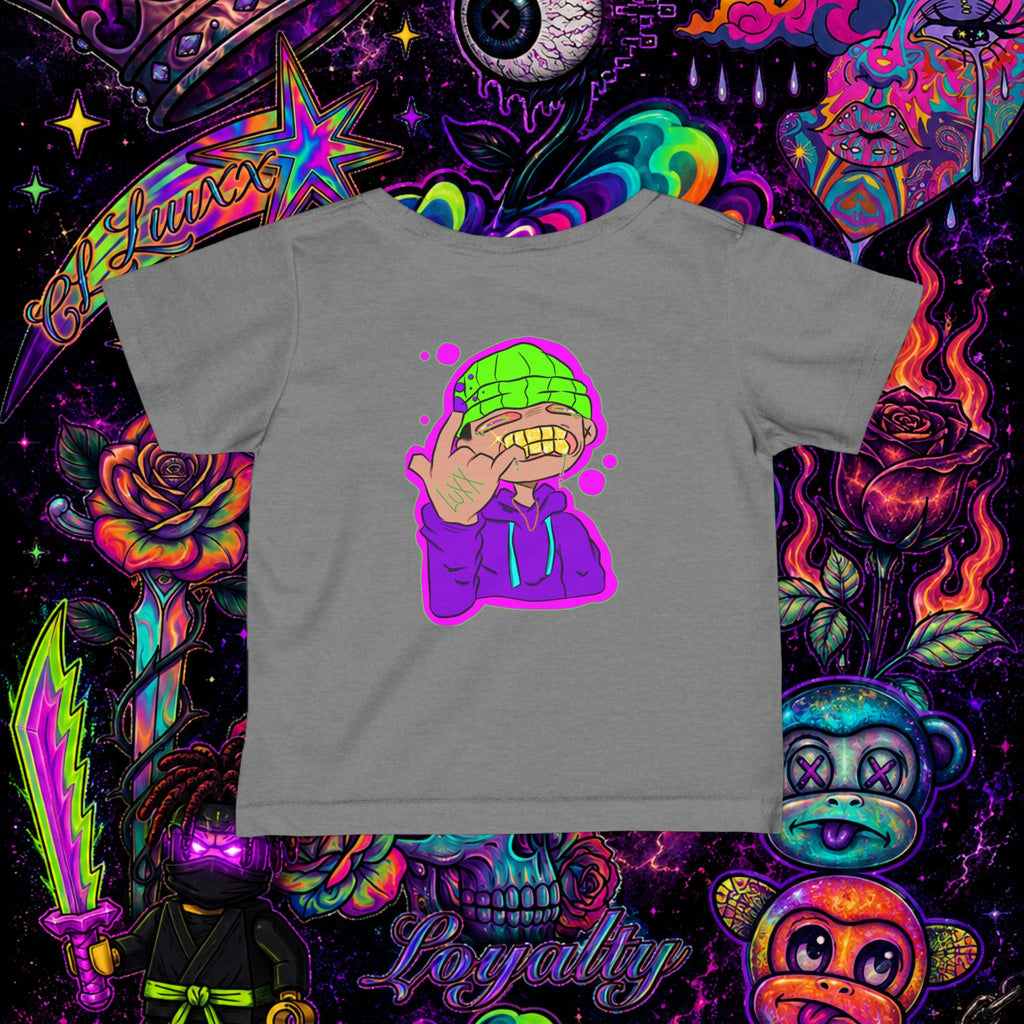 Neon Ninja Infant Tee | Cartoon Graphic Baby T-Shirt