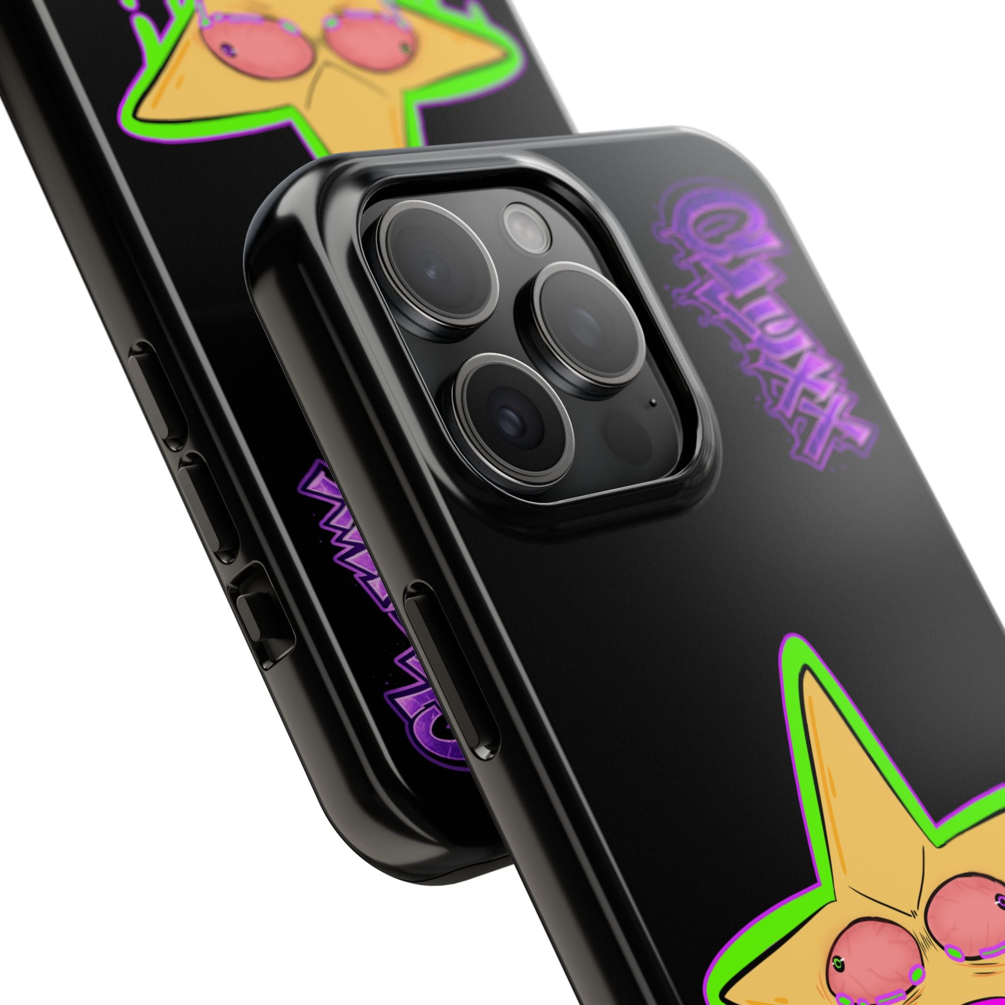 Benny The Star & CLUXX Phone Case,  Black Graphic Phone Case.