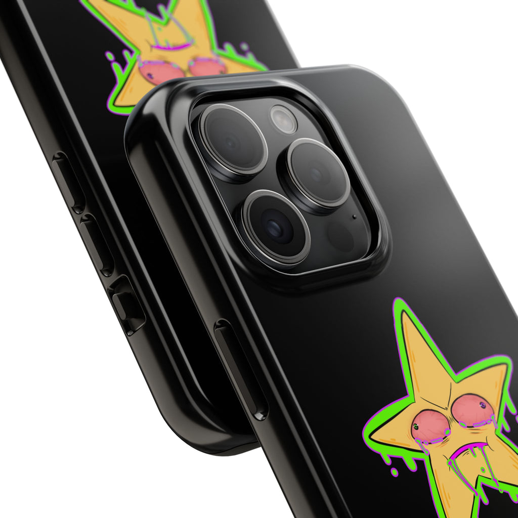 Benny The Star & CLUXX Phone Case,  Black Graphic Phone Case.