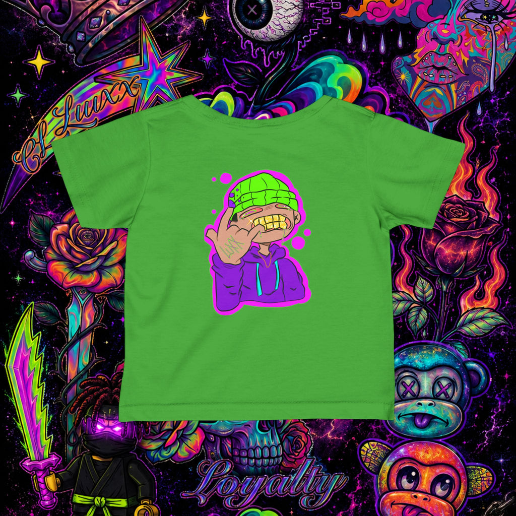 Neon Ninja Infant Tee | Cartoon Graphic Baby T-Shirt