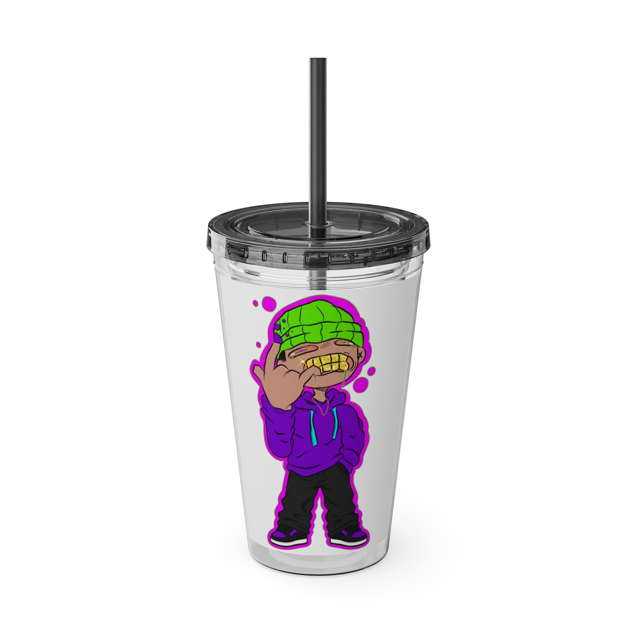 Sunsplash Tumbler with Straw, 16oz