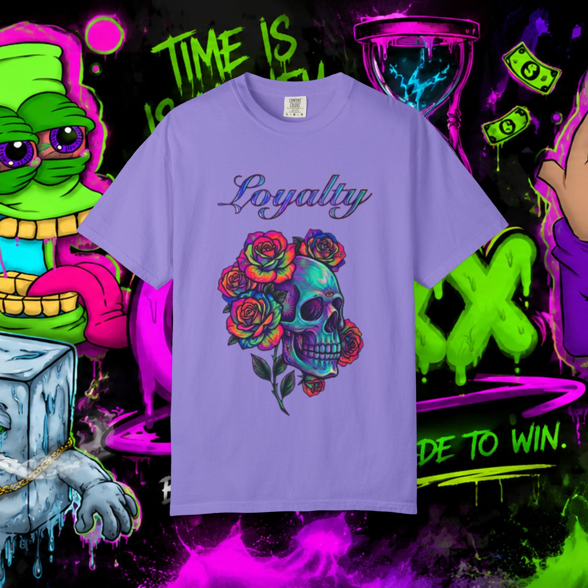 Loyalty Skull T-Shirt — Back Dagger Graphic