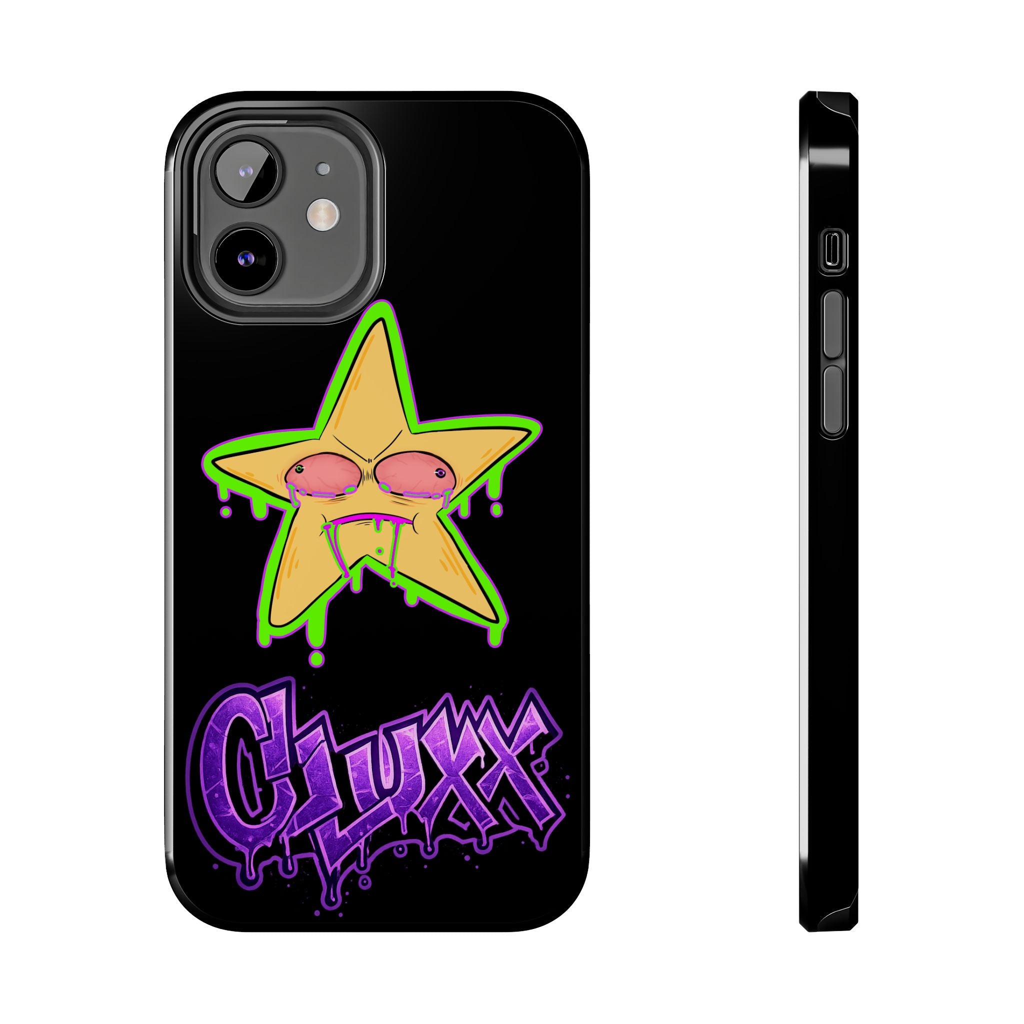 Benny The Star & CLUXX Phone Case,  Black Graphic Phone Case.