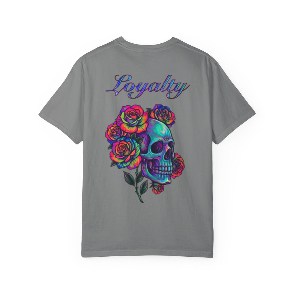 Mystic Lantern & Loyalty Skull Tee | Heavyweight Garment-Dyed Graphic T-Shirt