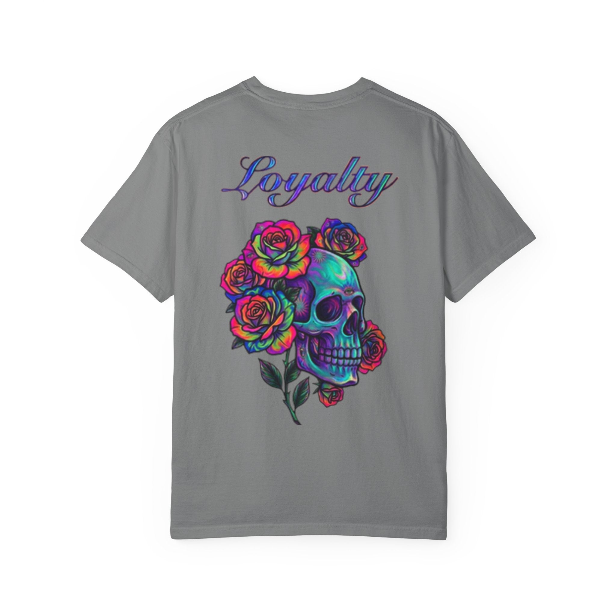 Mystic Lantern & Loyalty Skull Tee | Heavyweight Garment-Dyed Graphic T-Shirt