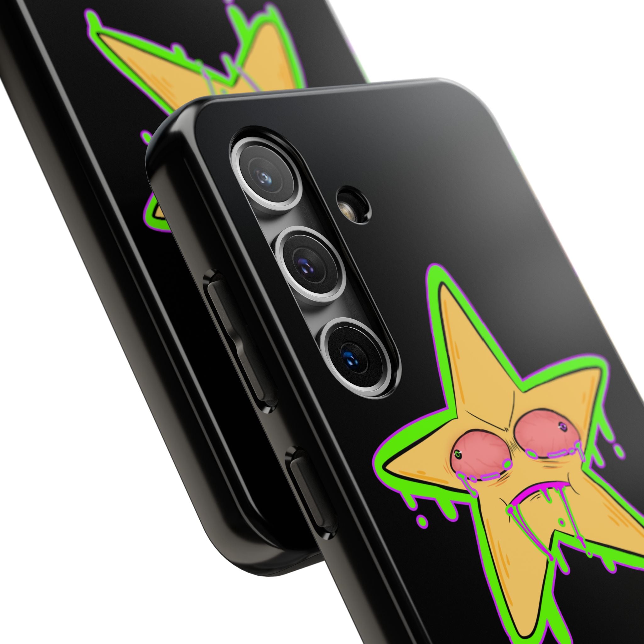 Benny The Star & CLUXX Phone Case,  Black Graphic Phone Case.