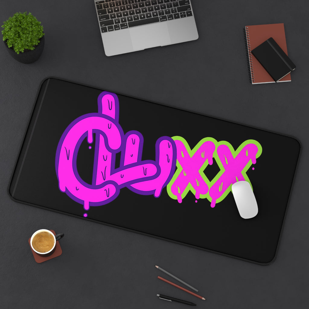 CLUXX Desk Mat | Neon Tag Edition